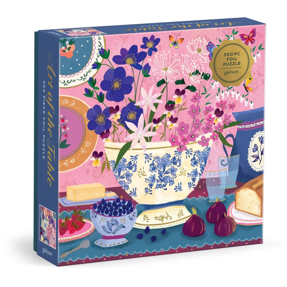 galison-joy-laforme-art-of-the-table-puzzle-500-teile-folie-blumen image 1