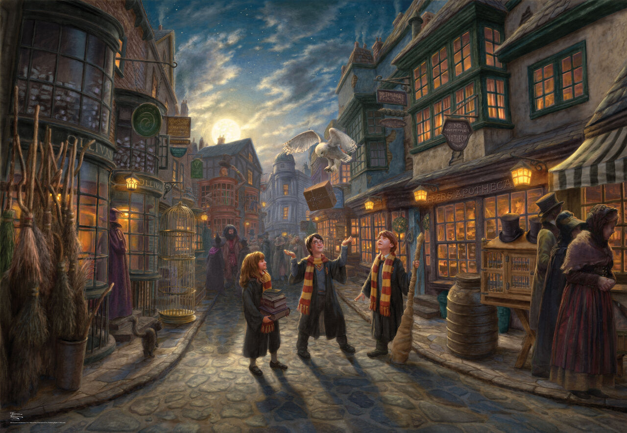 ceaco-thomas-kinkade-harry-potter-diagon-alley-puzzle-2000-teile image 1