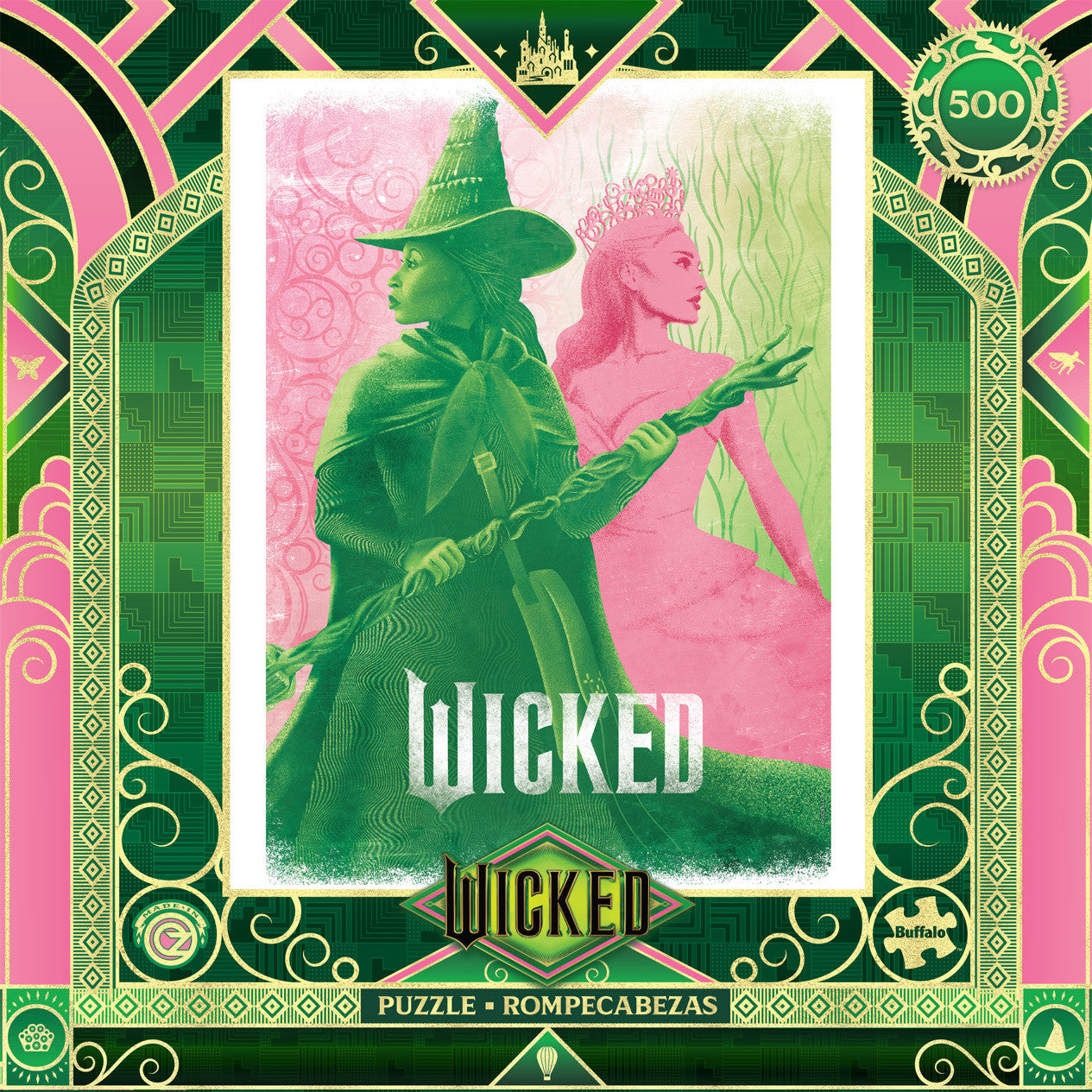 buffalo-games-pink-goes-good-with-green-wicked-puzzle-500-teile image 2