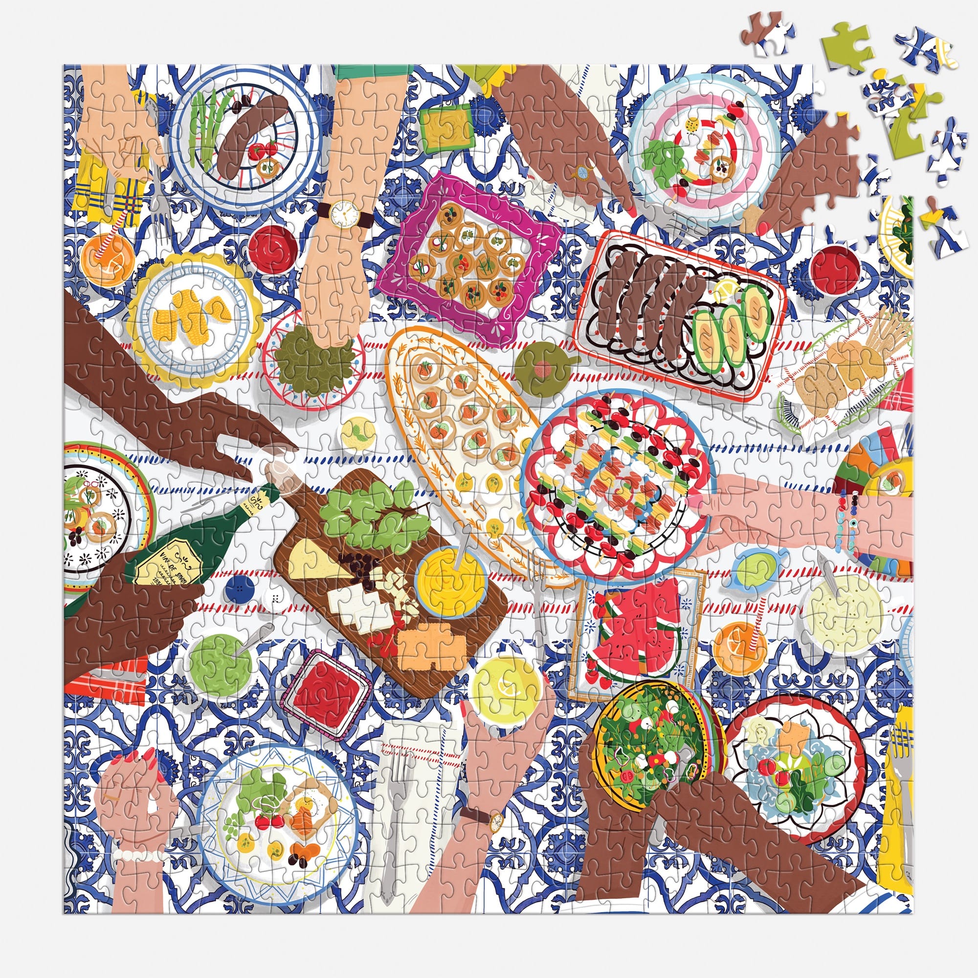 galison-gather-together-500-teile-puzzle-quadratisch-herbst image 4