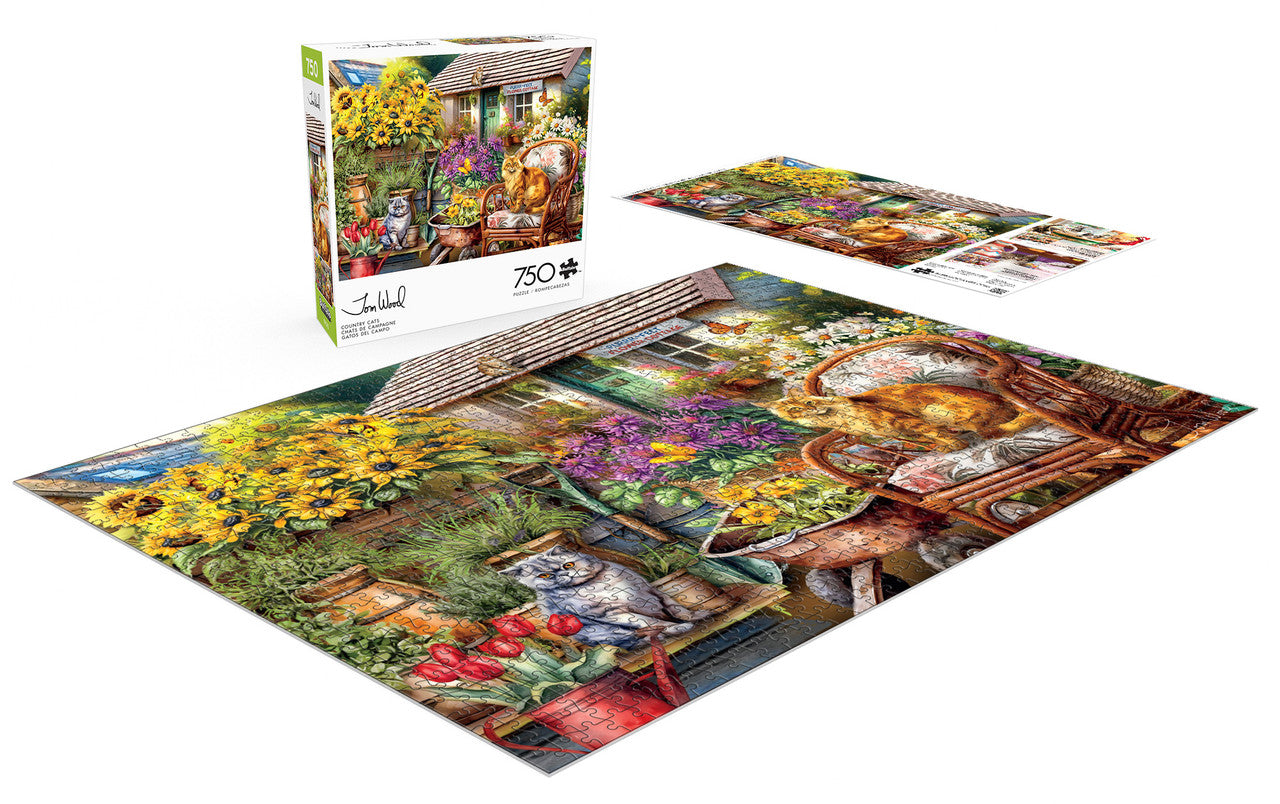 buffalo-games-country-cats-750-teile-puzzle-katzen-garten image 3