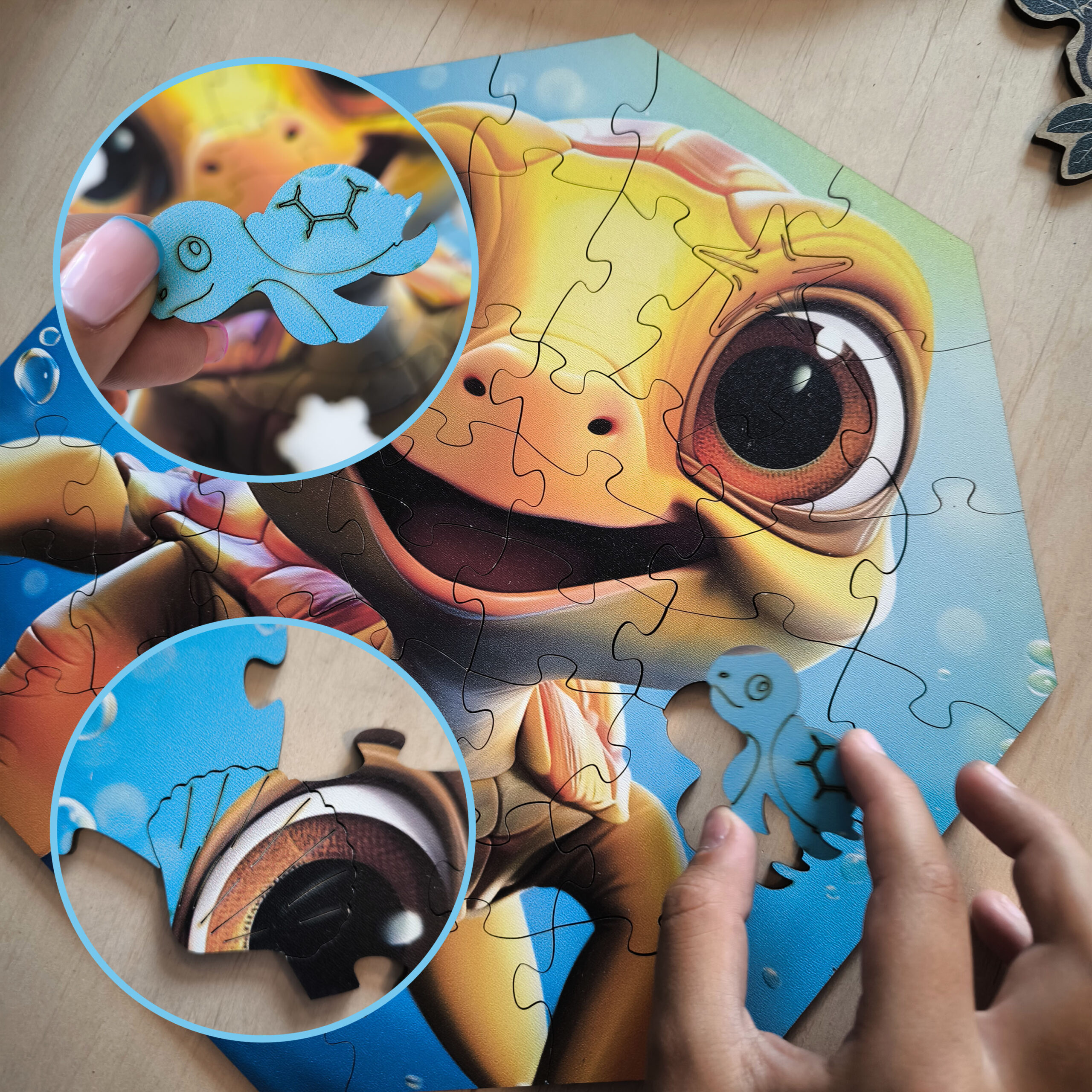 milliwood-hi-i-m-little-theo-turtle-holzpuzzle-46-teile-kinder image 4