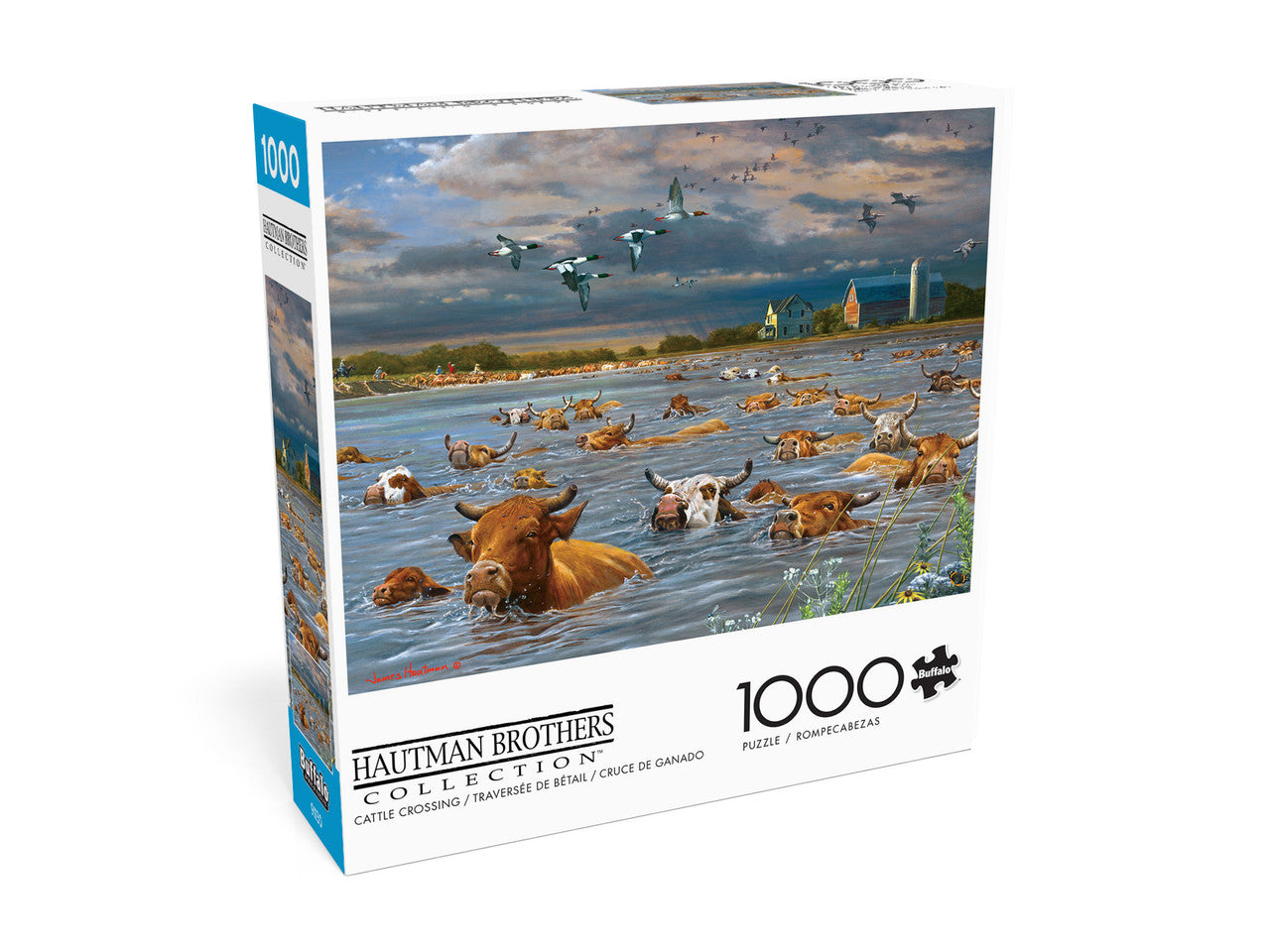 buffalo-games-hautman-cattle-crossing-puzzle-1000-teile-k-he image 2