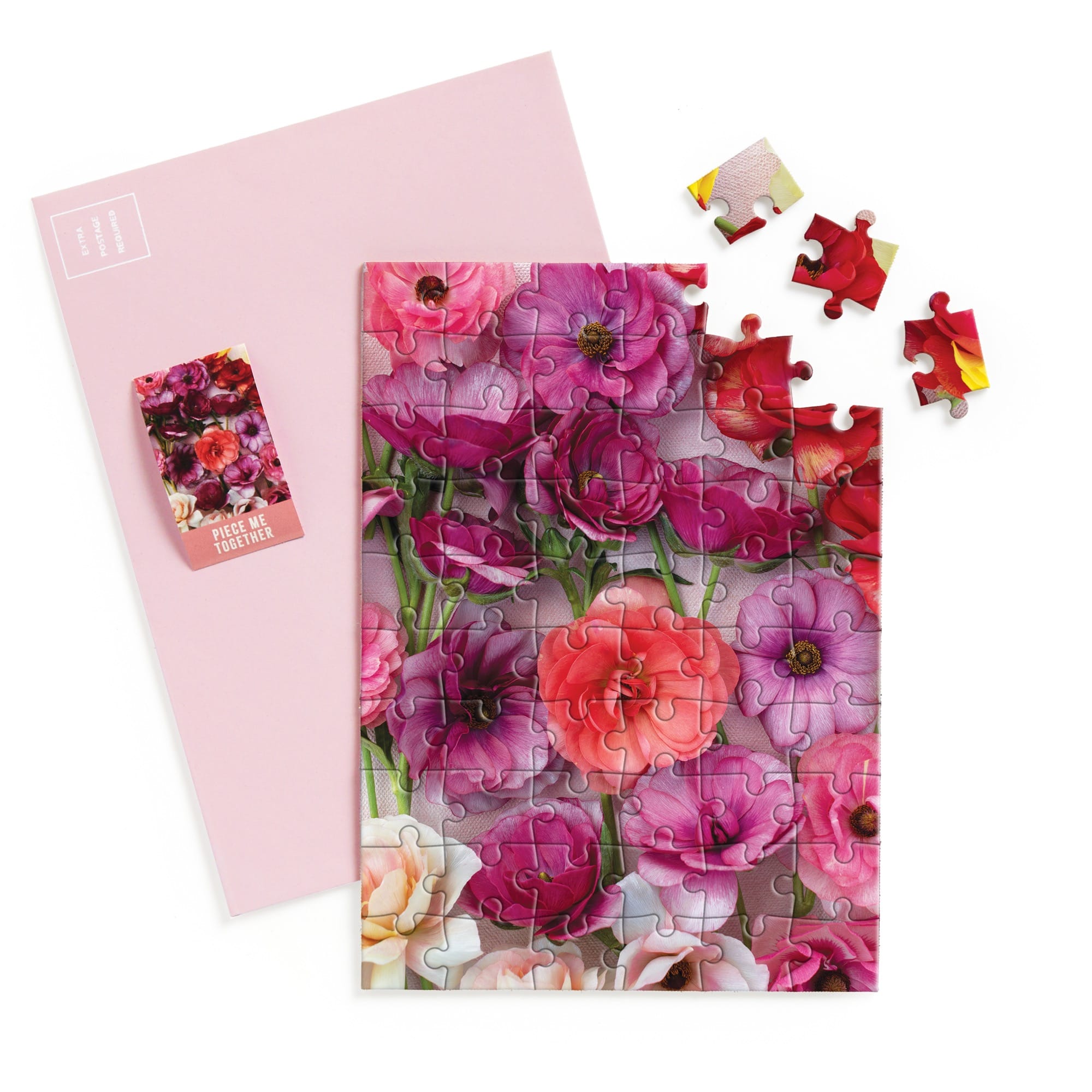 galison-ranunculus-gru-karten-puzzle-60-teile-blumen image 3