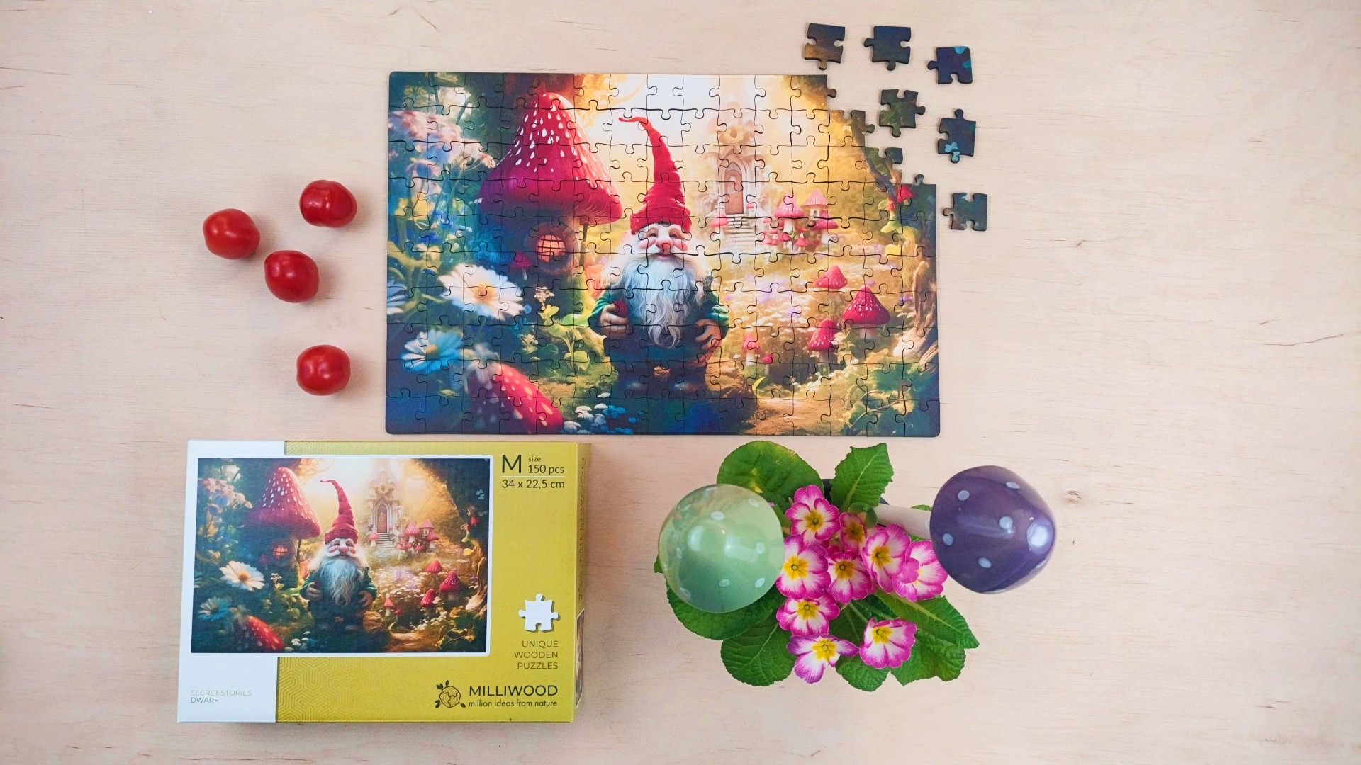 milliwood-secret-stories-dwarf-holzpuzzle-150-teile-zwerg image 5
