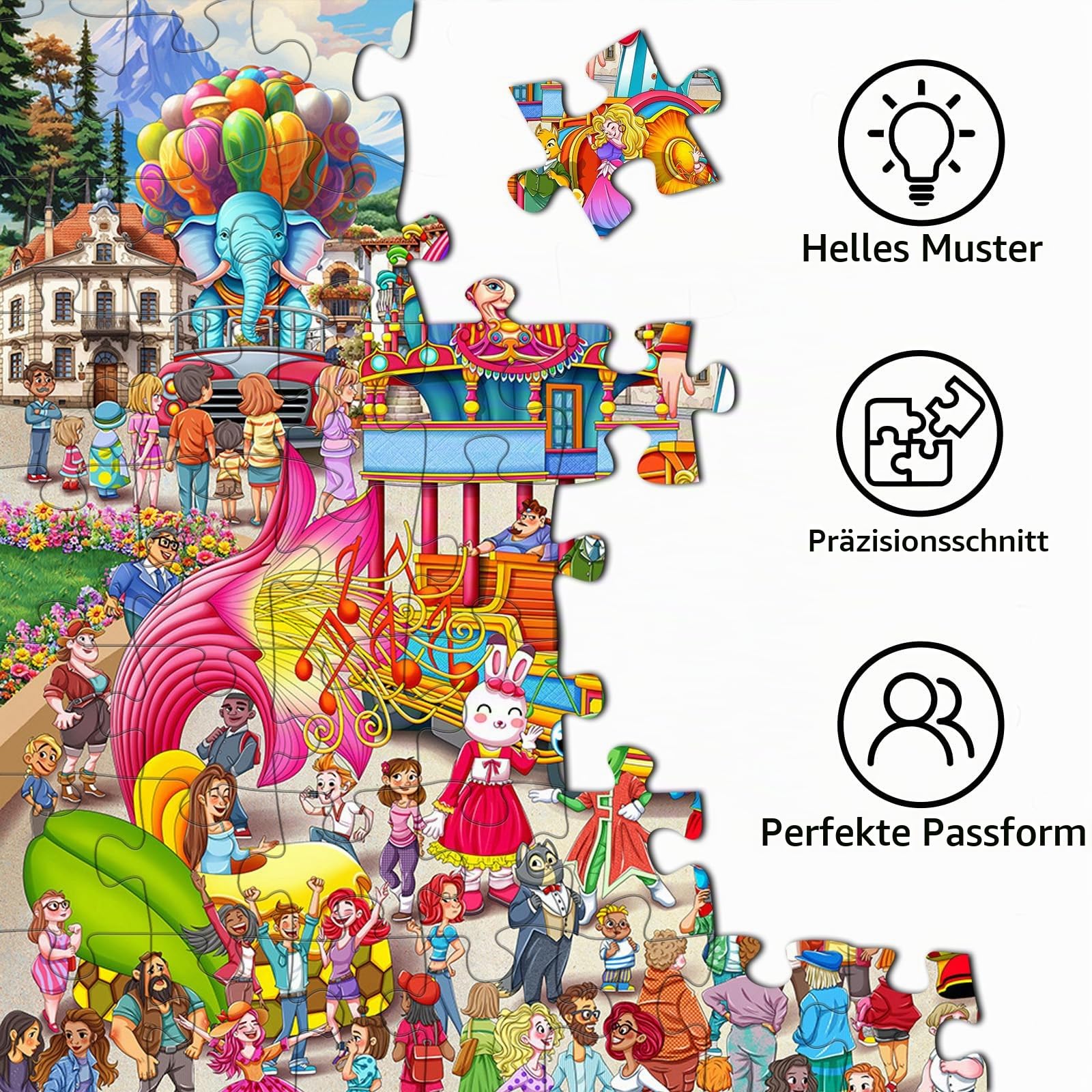 huadada-puzzle-1000-teile-freizeitpark-karneval-bunt image 6
