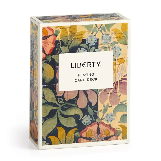 galison-liberty-archive-spielkarten-deck-blumen image 1