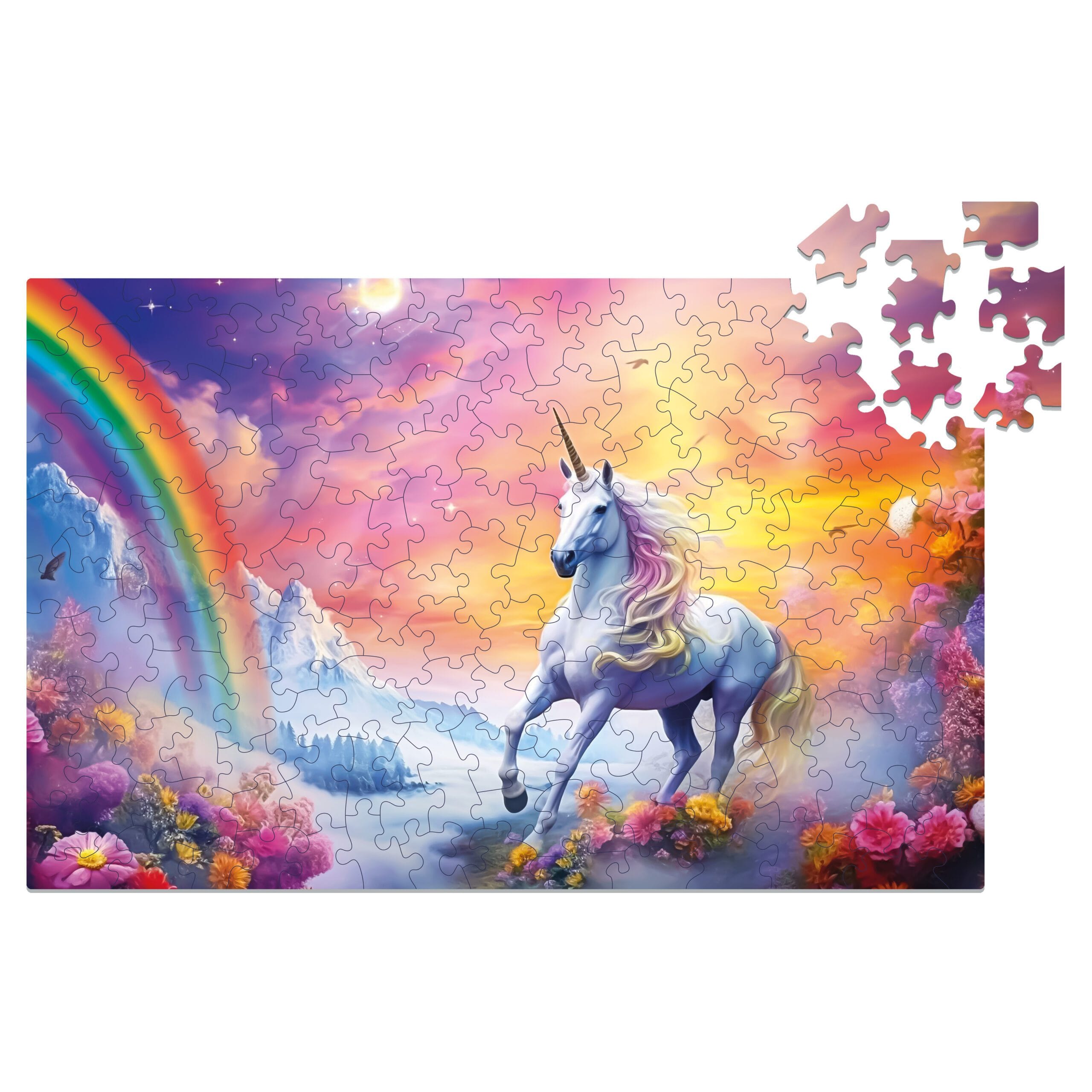 milliwood-galaxies-einhorn-holzpuzzle-150-teile-wiese image 6