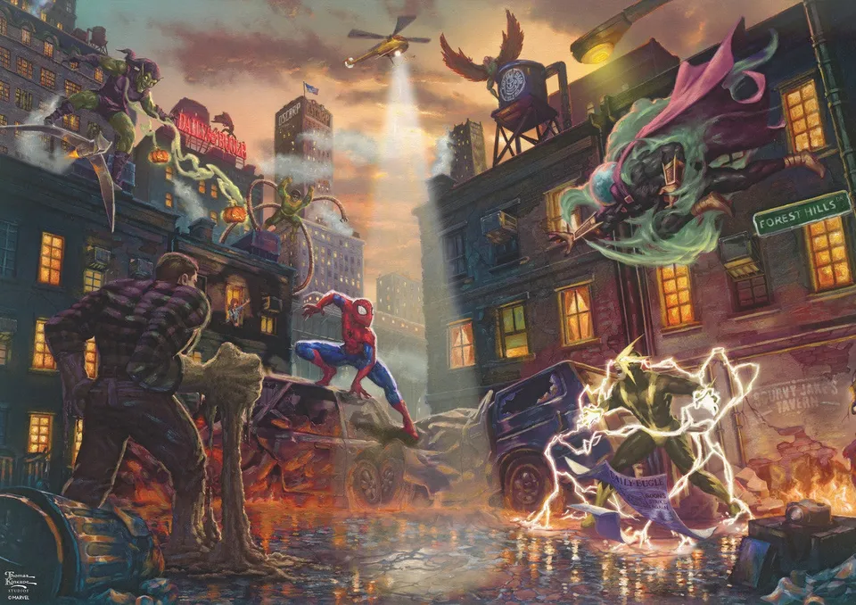buffalo-games-noir-select-spider-man-puzzle-500-teile image 1