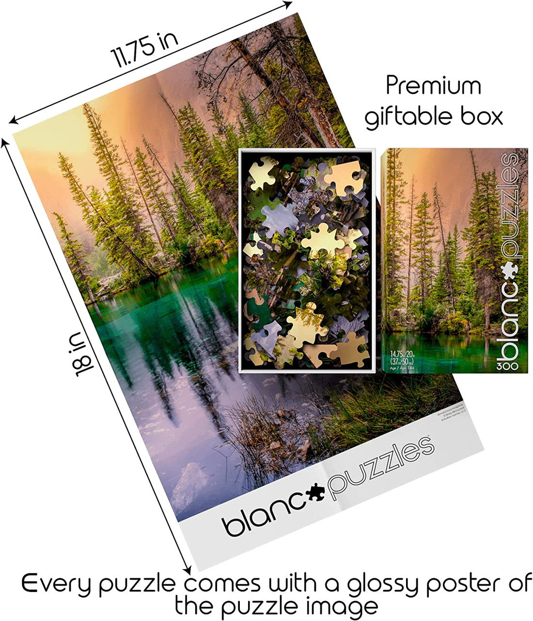 blanc-grassi-lakes-alberta-puzzle-300-teile-serie-g-kanada image 4