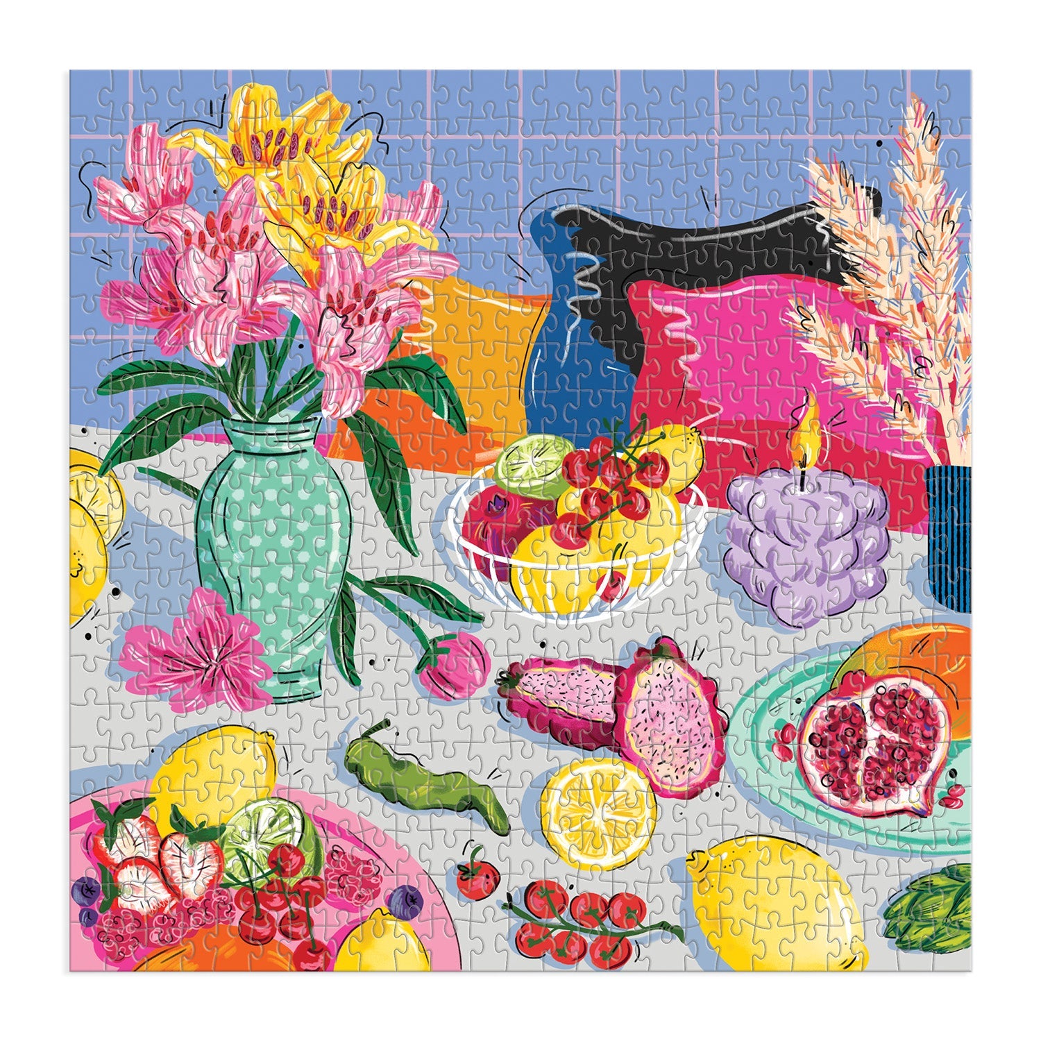 galison-at-the-table-500-teile-puzzle-blumen image 2