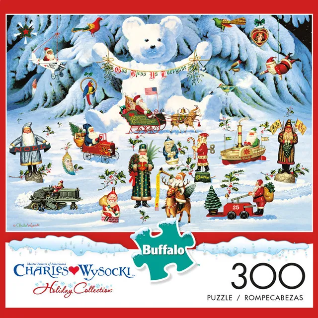 buffalo-games-wysocki-jingle-bell-teddy-puzzle-300-teile-weihnacht image 1