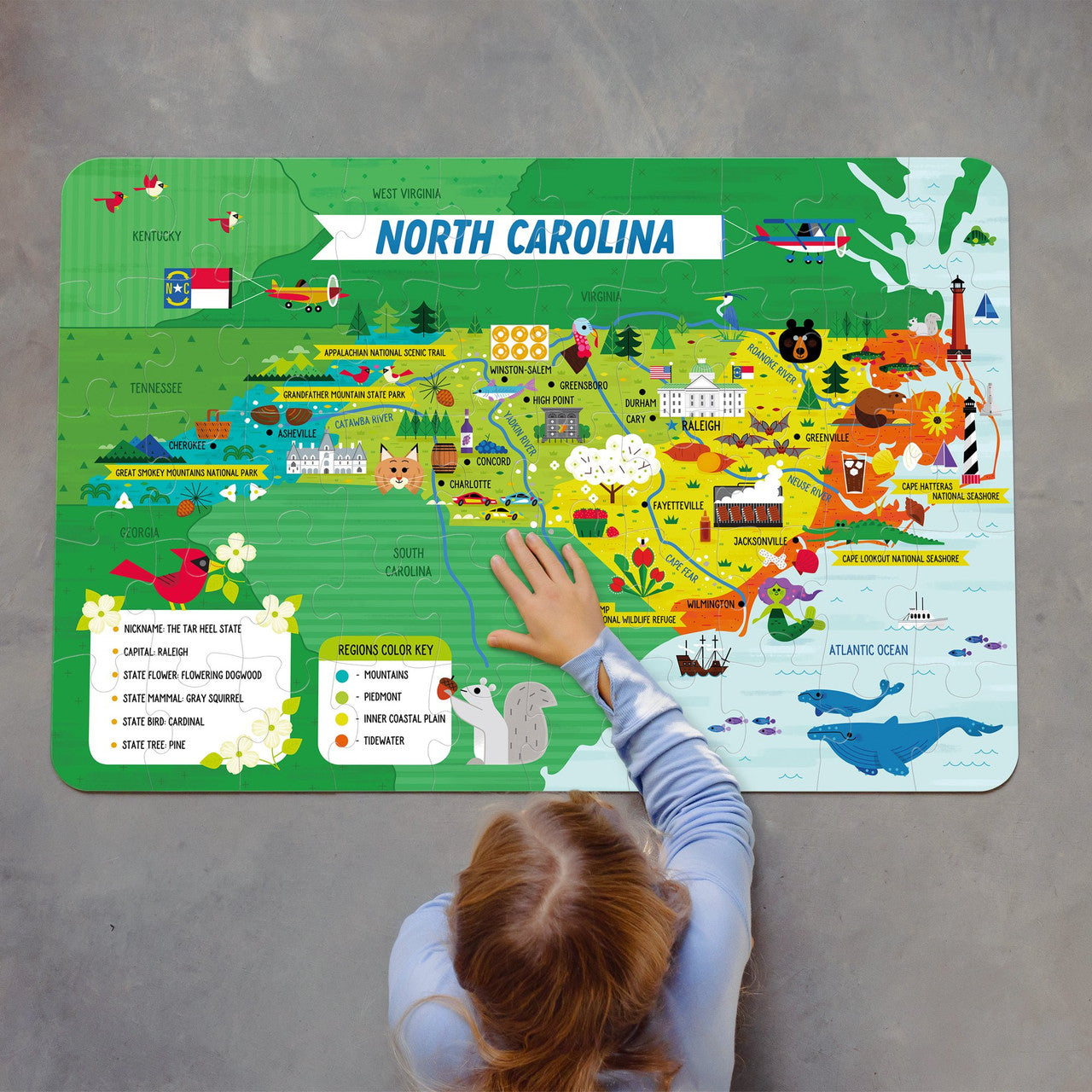 buffalo-games-north-carolina-50-teile-kinderpuzzle-boden image 3