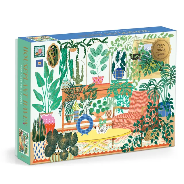 galison-houseplant-haven-1000-teile-puzzle-folie-pflanzen image 1