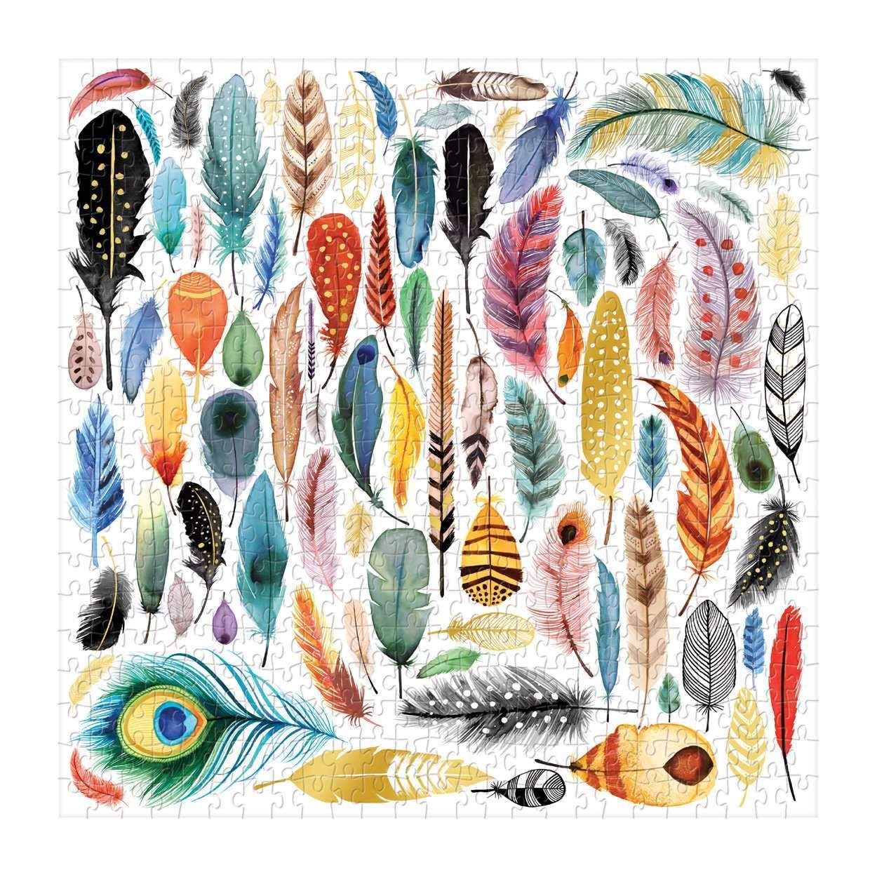 galison-arrows-feathers-500-teile-puzzle-mit-goldfolie image 3