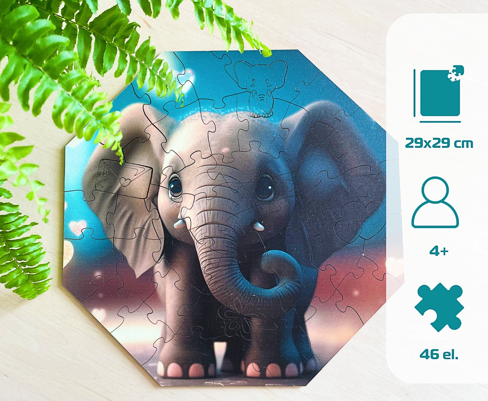milliwood-hi-i-m-little-elefant-ellie-holzpuzzle-46-teile-f-r-kinder image 7