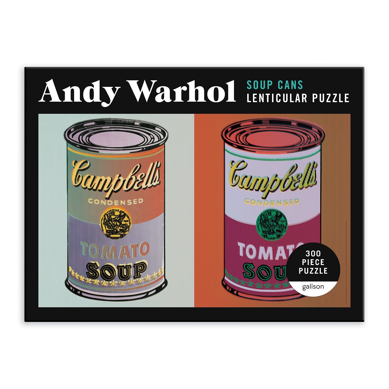 galison-andy-warhol-soup-cans-lenticular-puzzle-300-teile image 2
