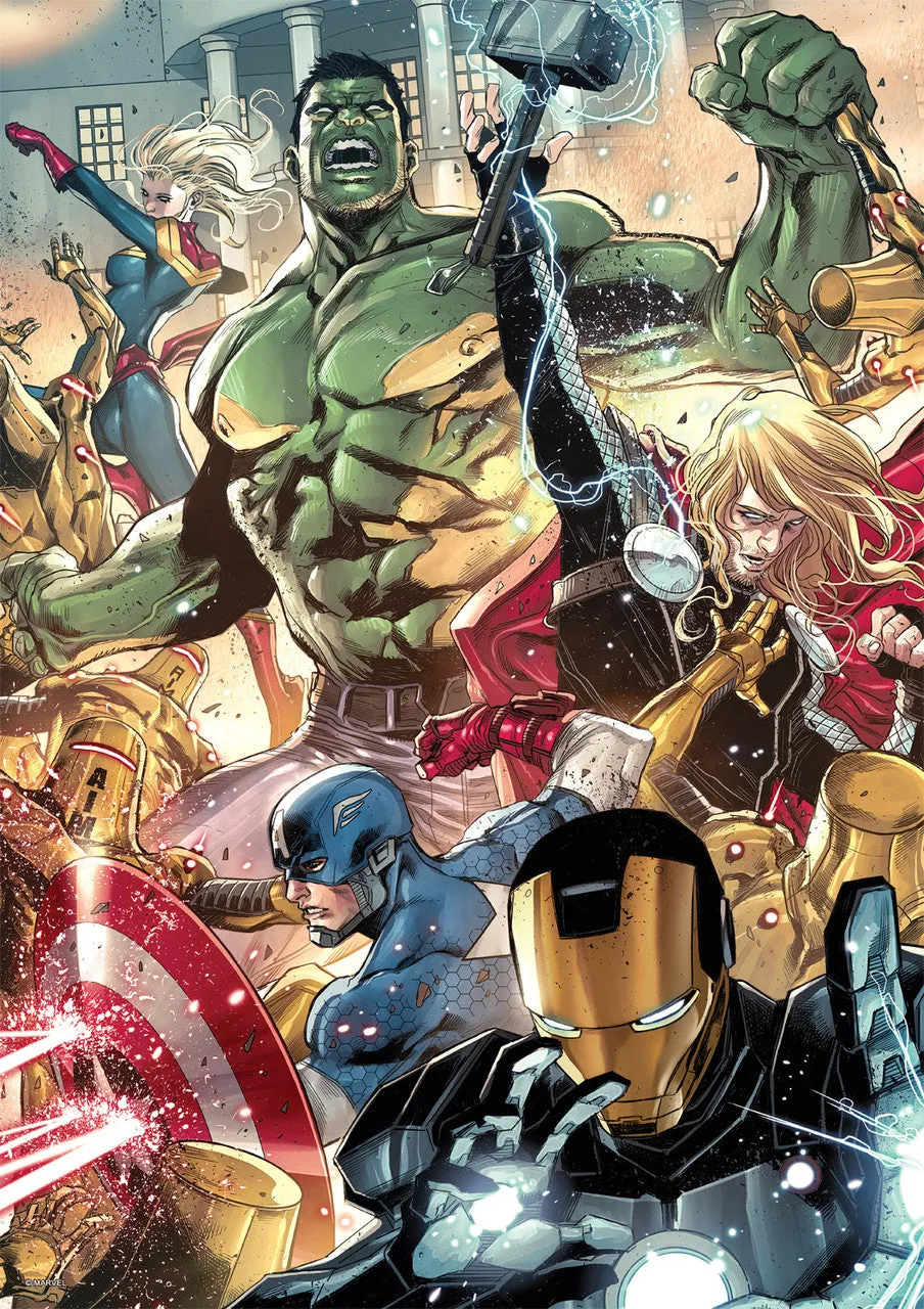 buffalo-games-avengers-world-14-puzzle-500-teile-marvel image 1