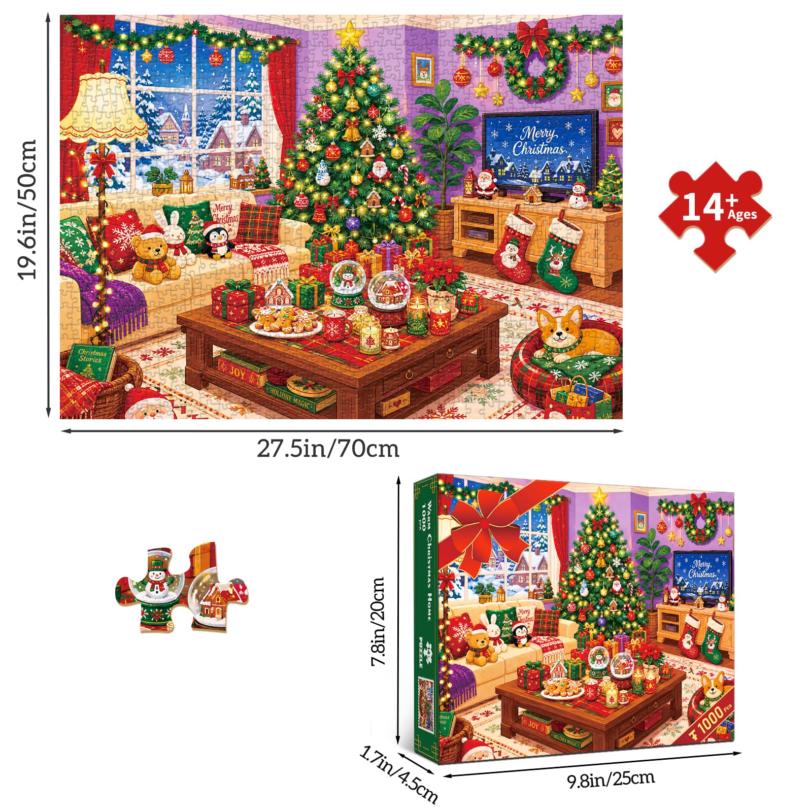 huadada-gem-tliches-weihnachten-puzzle-1000-teile-70x50 image 6