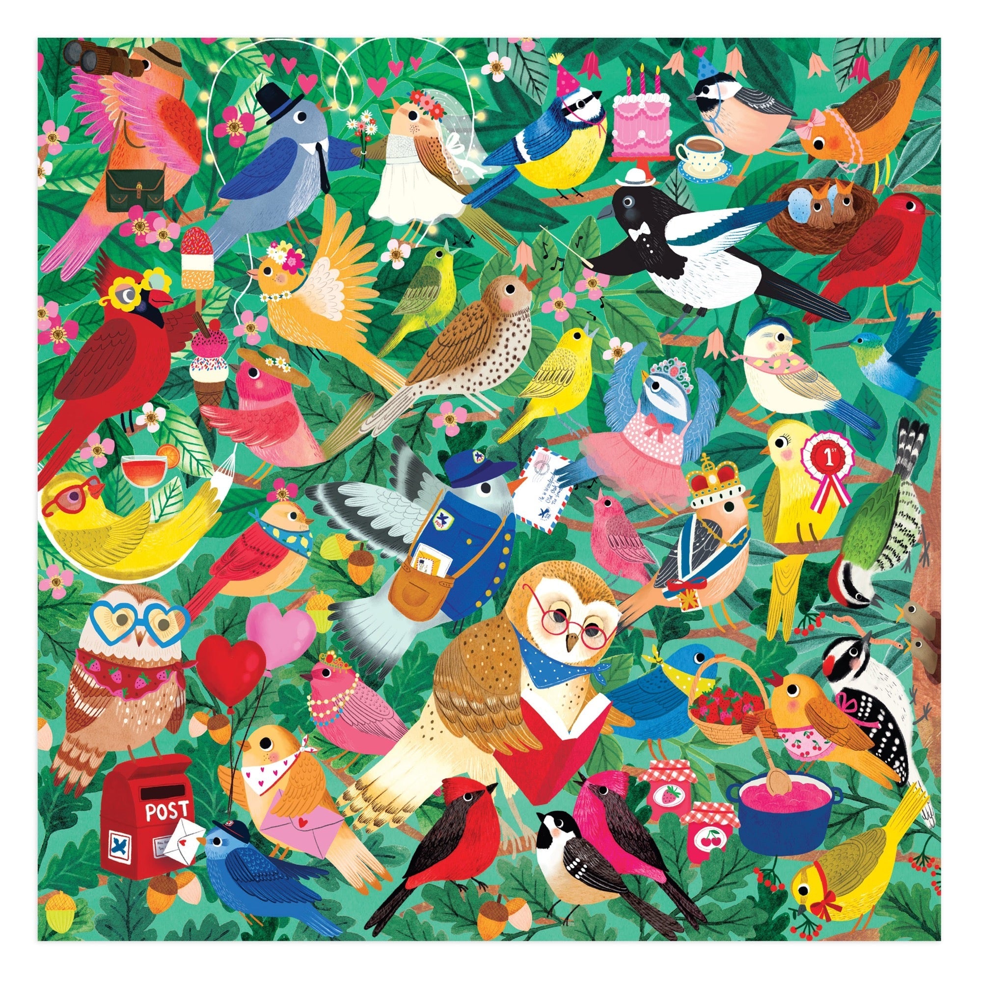 galison-birding-around-puzzle-500-teile-v-gel-51x51 image 5
