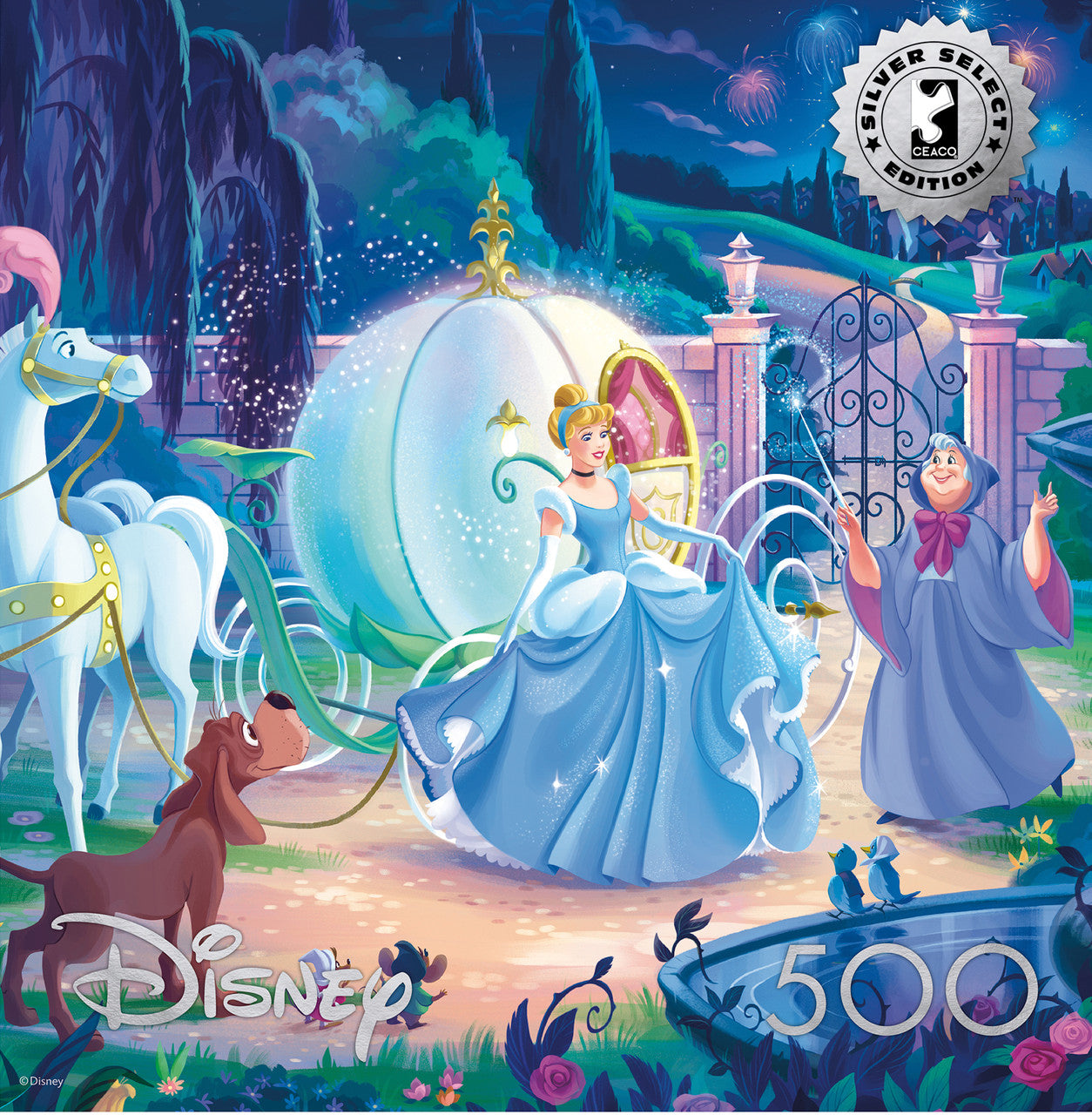 buffalo-games-disney-cinderellas-carriage-puzzle-500-teile-silver-select image 1