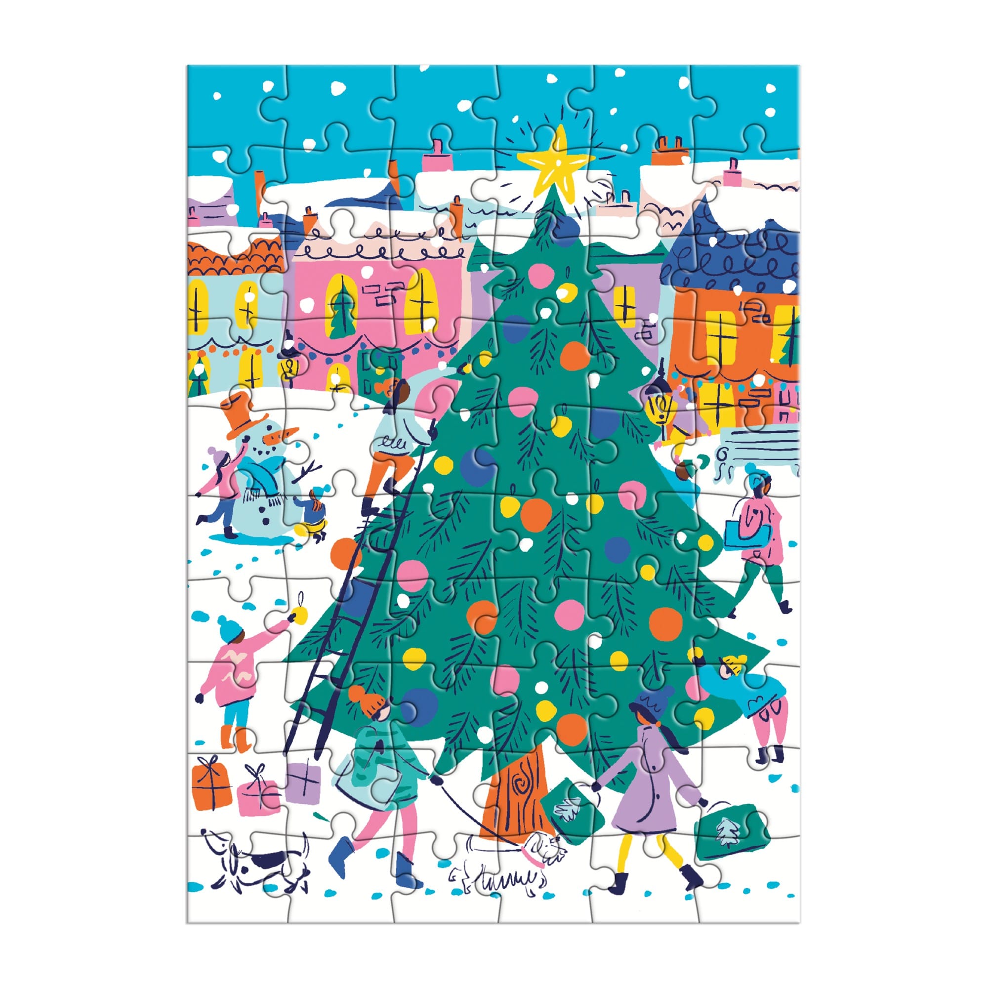 galison-merry-bright-gru-karten-puzzle-60-teile-weihnachten image 2