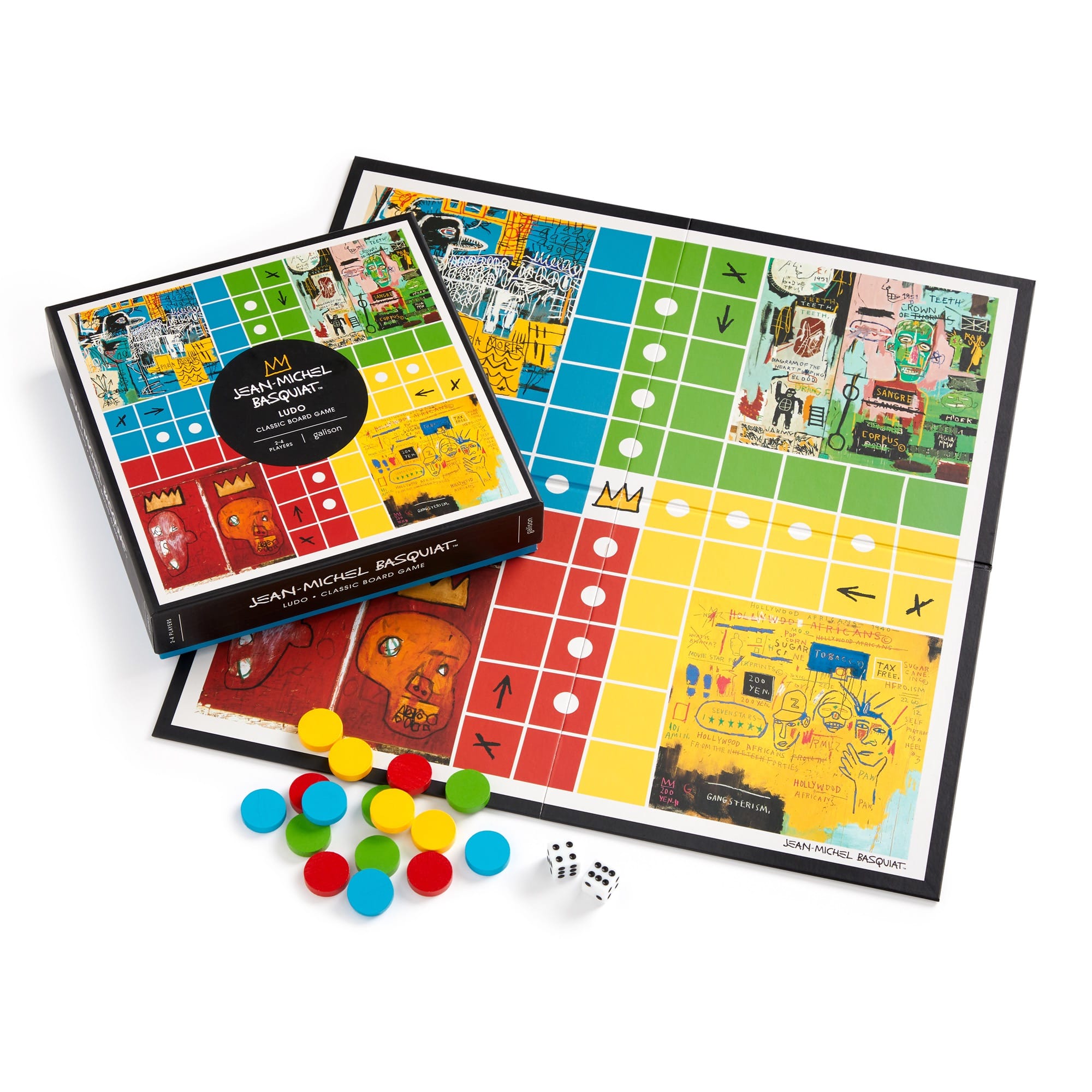 galison-basquiat-ludo-brettspiel-holzfiguren-classic image 7