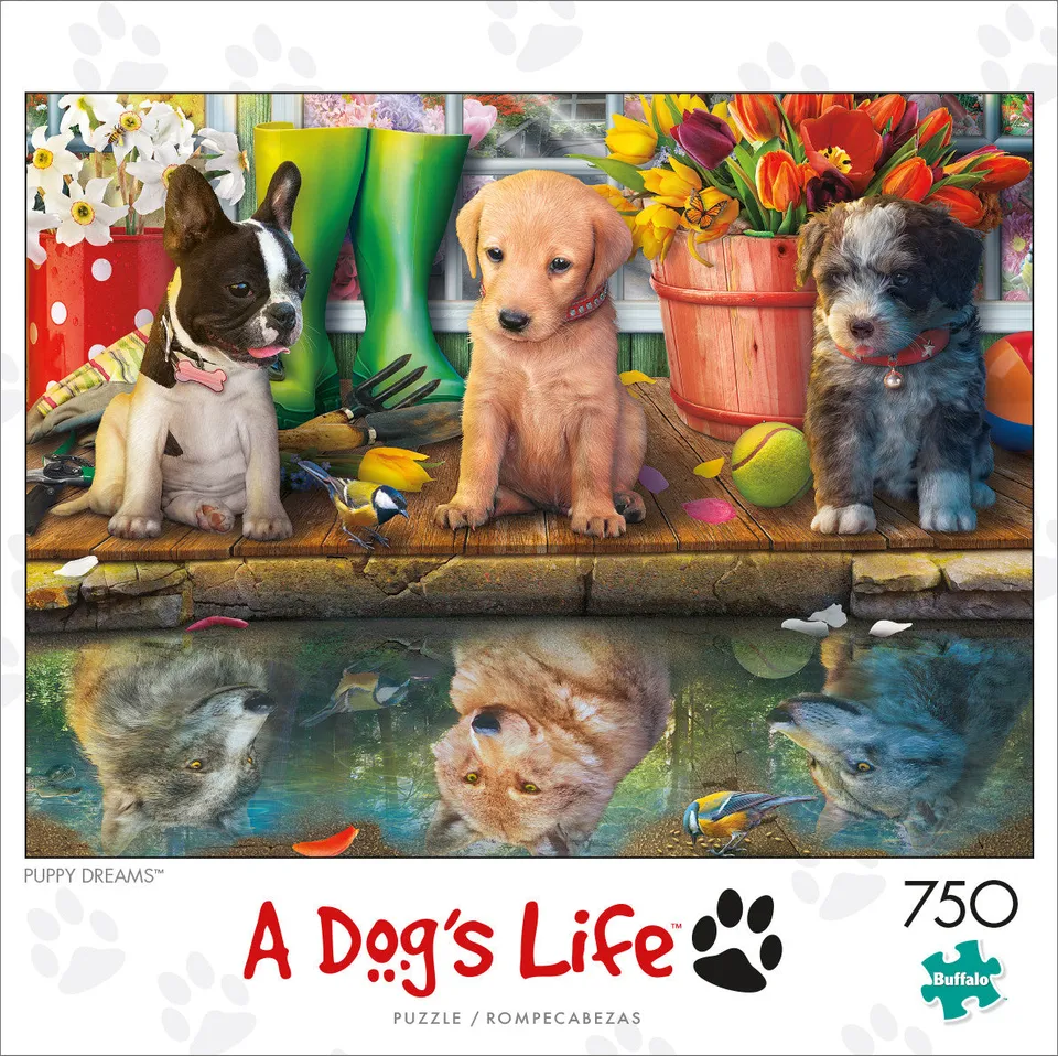 buffalo-games-a-dog-s-life-puppy-dreams-750-teile-puzzle-hunde image 1