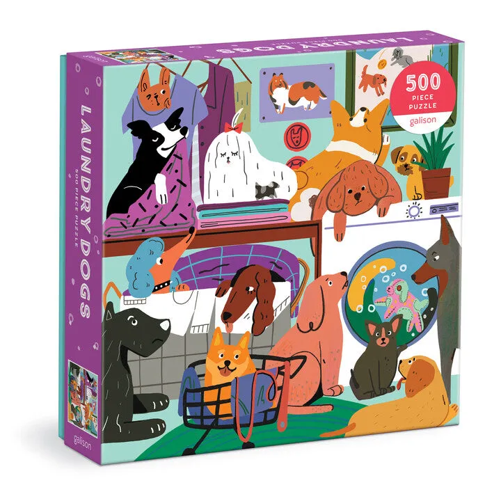 galison-laundry-dogs-500-teile-puzzle-hunde image 1
