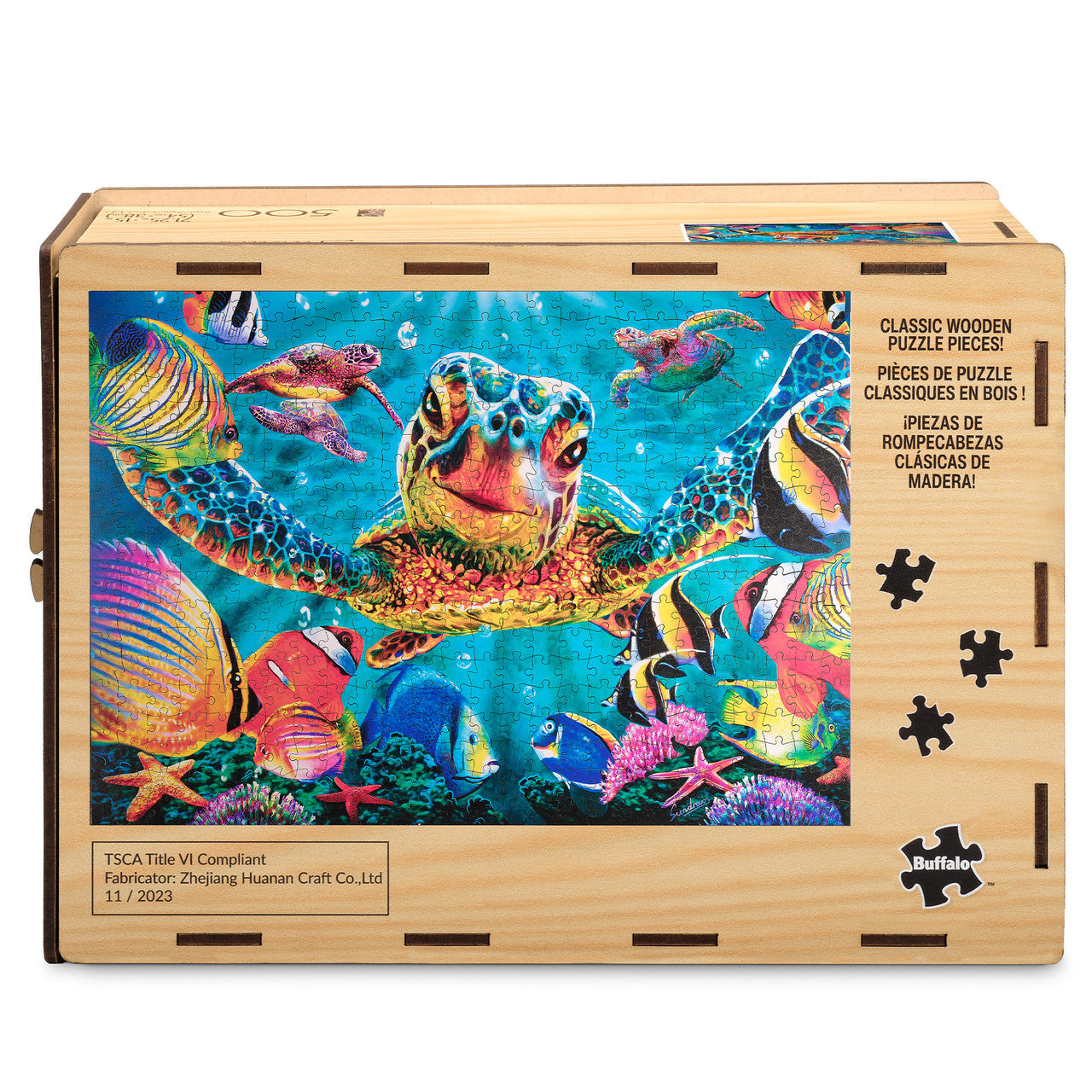 buffalo-games-tiny-bubbles-500-teile-holzpuzzle-meer image 4