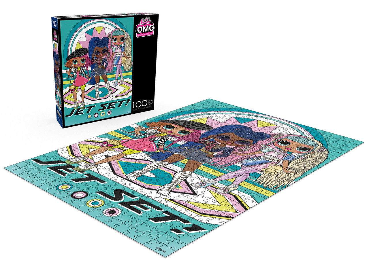 buffalo-games-l-o-l-surprise-jet-set-puzzle-100-teile-kinder image 3