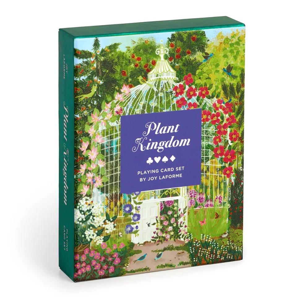 galison-joy-laforme-plant-kingdom-spielkarten-set-2-decks image 1