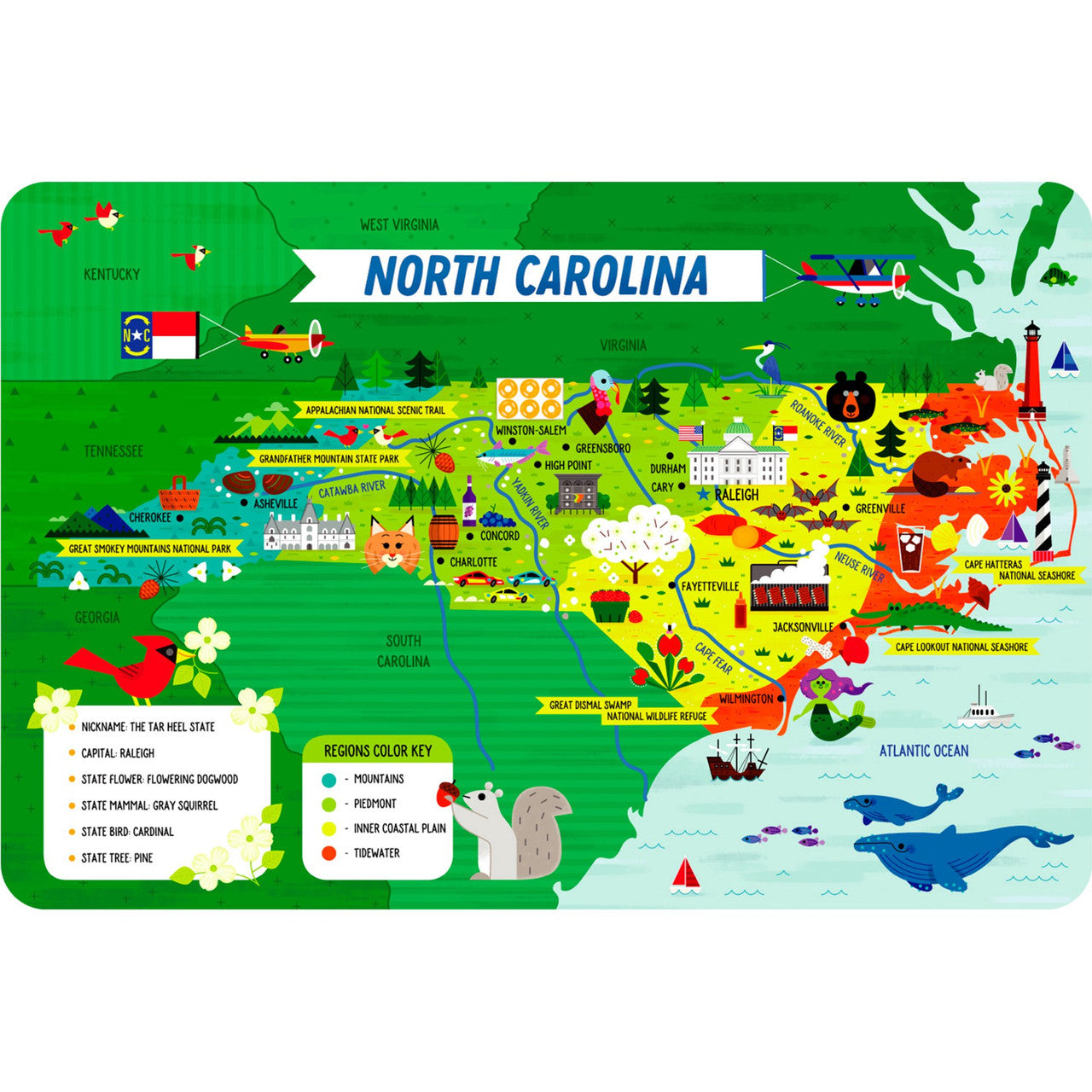 buffalo-games-north-carolina-50-teile-kinderpuzzle-boden image 1