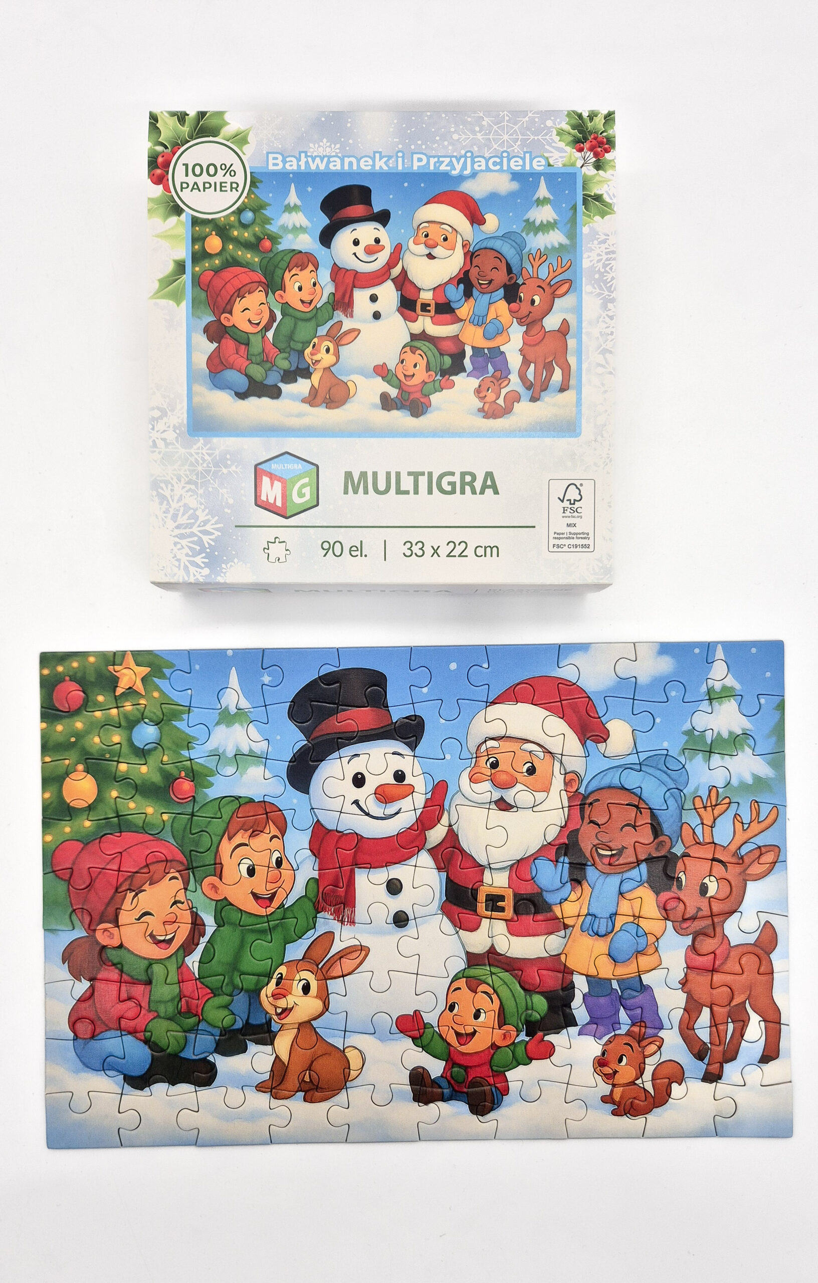 multigra-ba-wanek-i-przyjaciele-puzzle-90-teile-weihnachten-fsc image 3