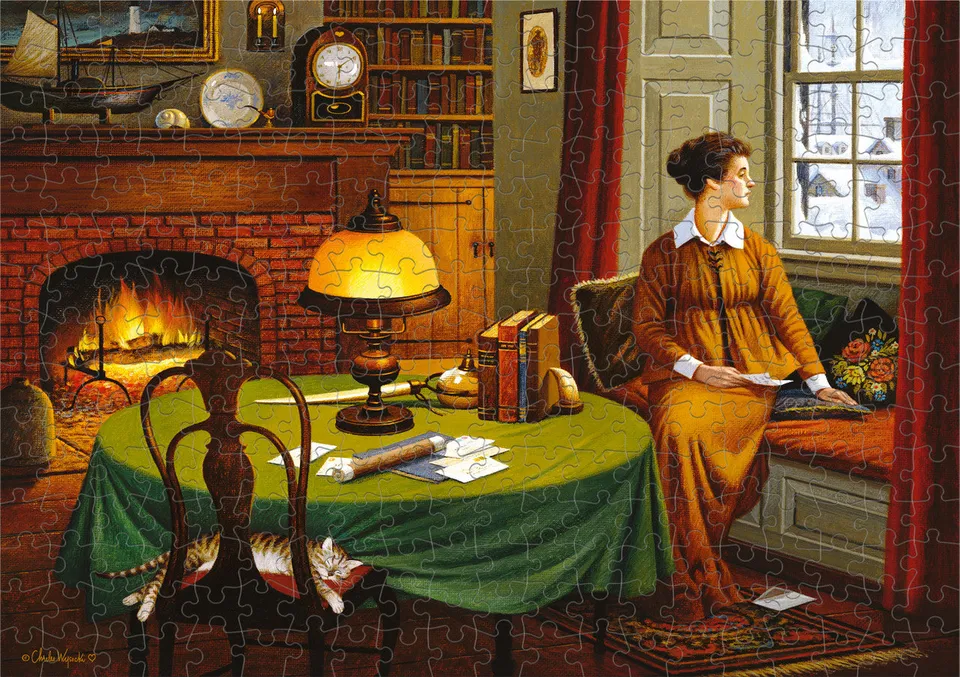 buffalo-games-wysocki-wistful-letter-300-teile-puzzle-winter image 1