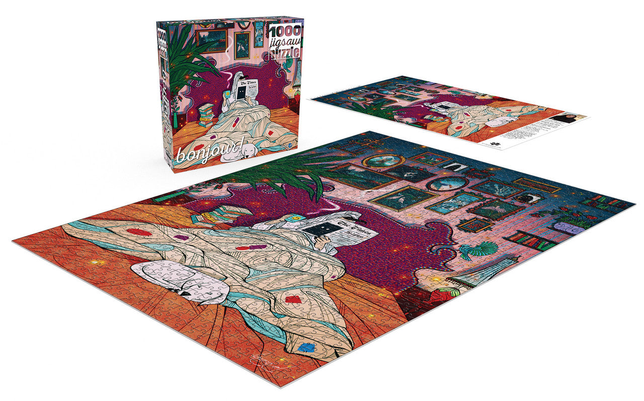 buffalo-games-bonjour-under-the-covers-1000-teile-puzzle-bett image 3