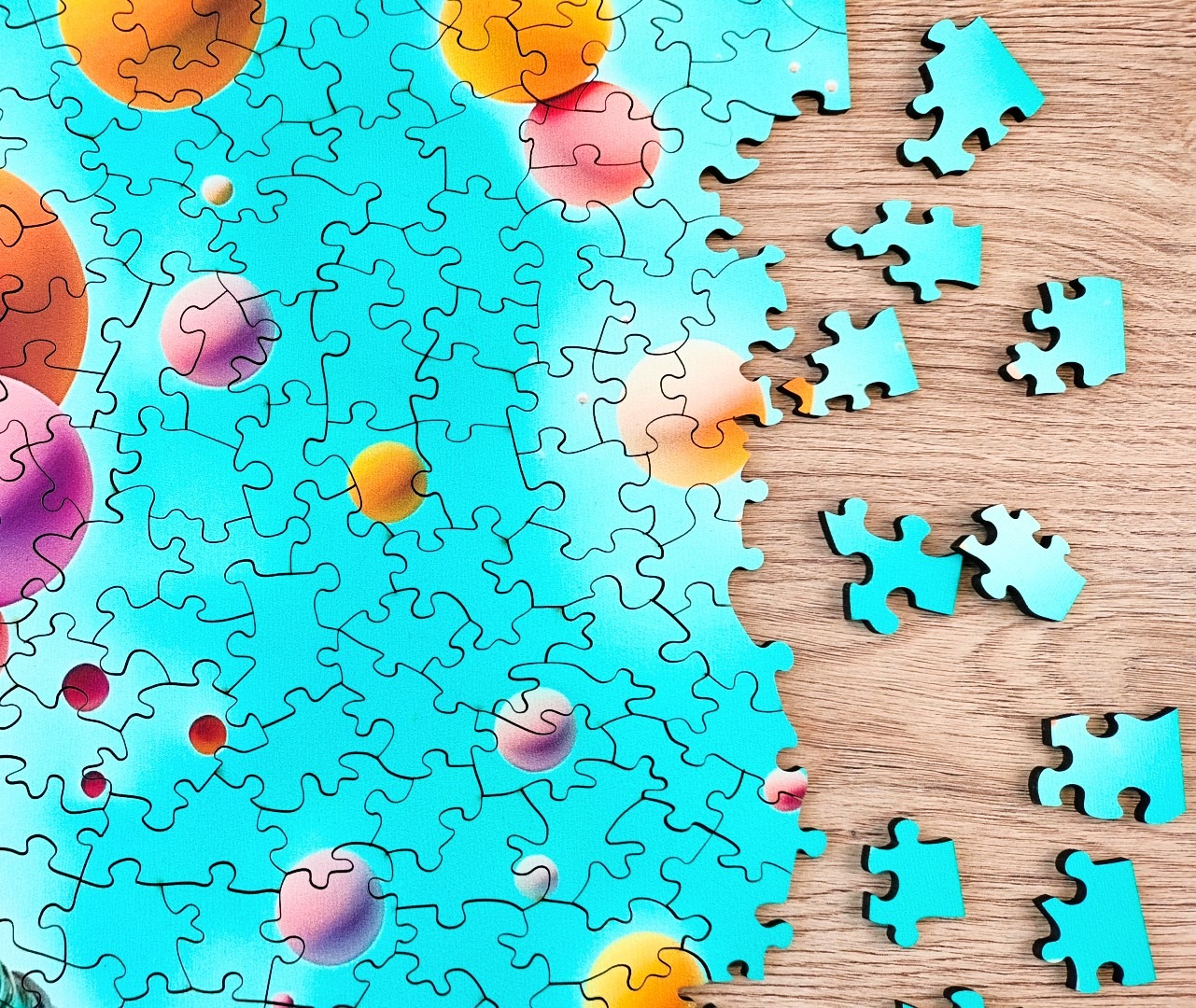 milliwood-in-my-area-balloon-space-holzpuzzle-500-teile-astronaut image 2