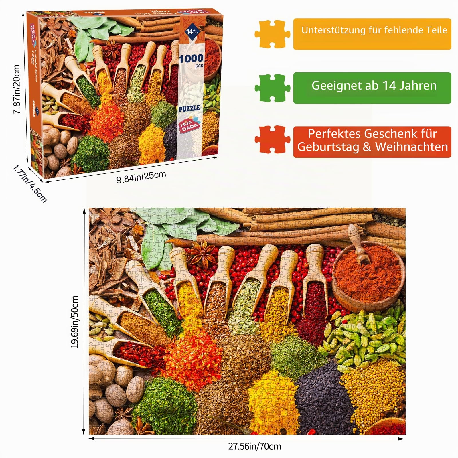huadada-bunte-gew-rze-1000-teile-puzzle-erwachsene image 2