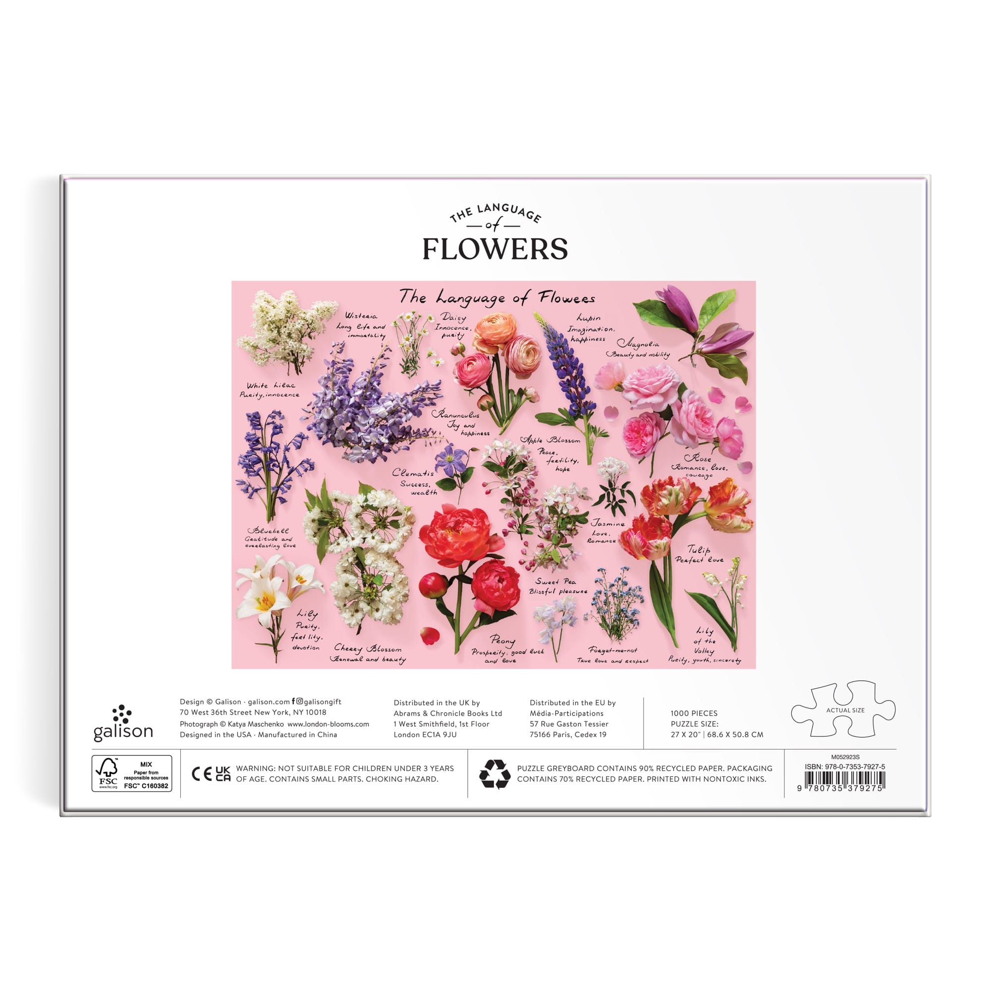 galison-language-of-flowers-1000-teile-puzzle image 5