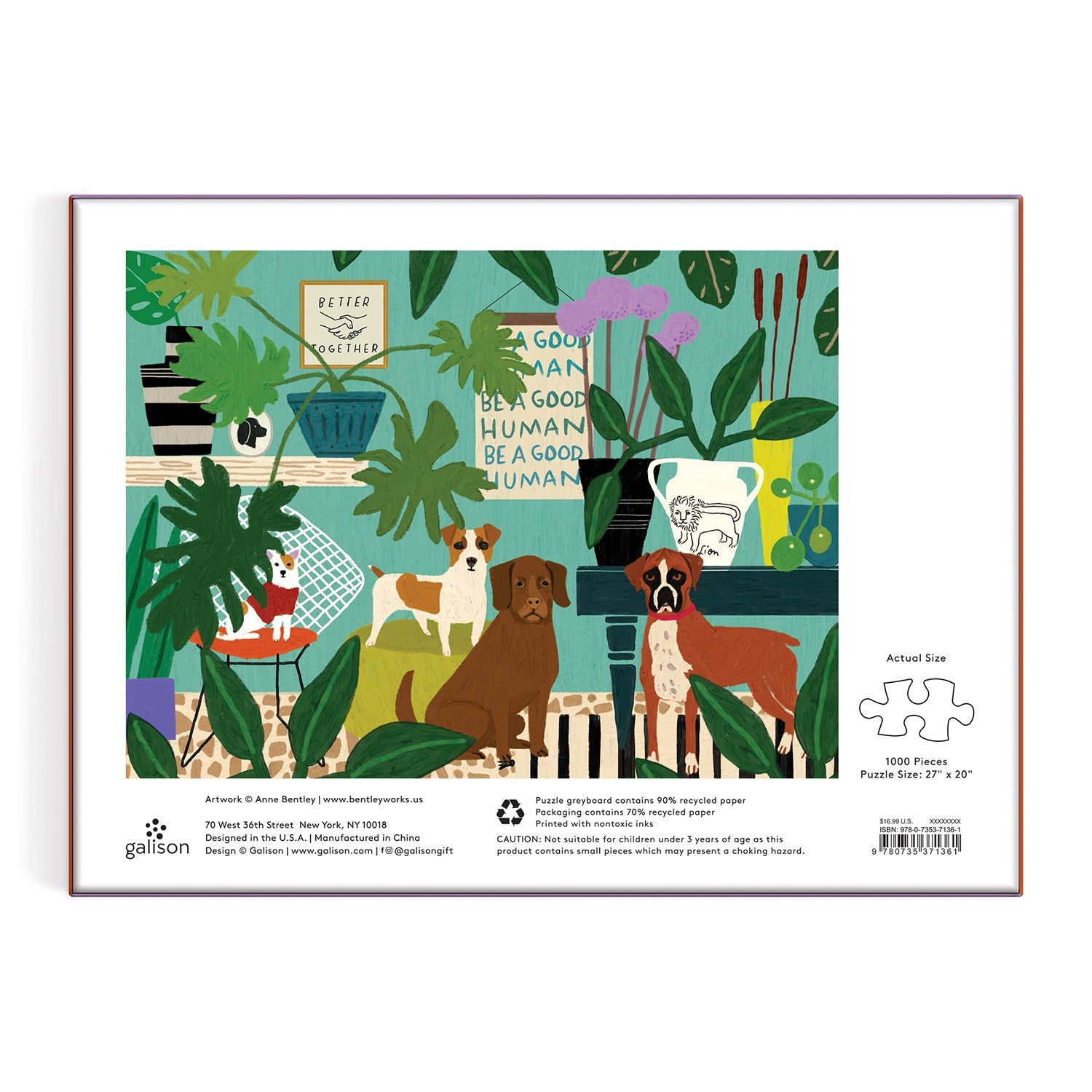 galison-better-together-1000-teile-puzzle-hunde image 3