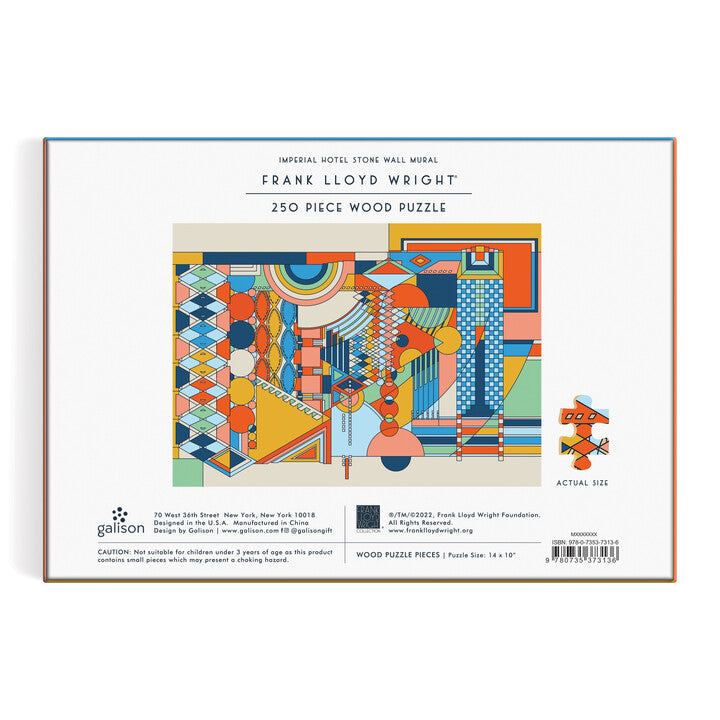 galison-frank-lloyd-wright-holzpuzzle-250-teile-stone-wall image 6