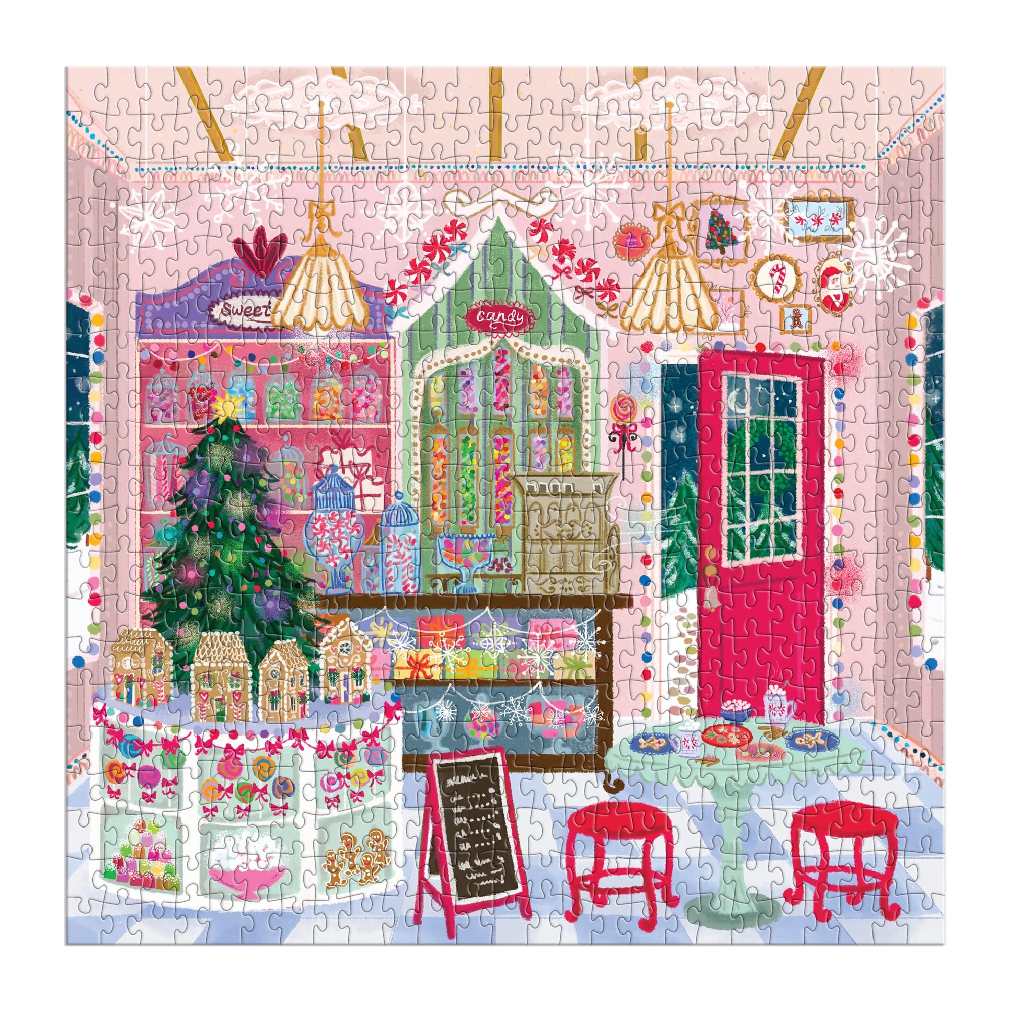 galison-joy-laforme-gingerbread-cottage-puzzle-haus-500t image 2