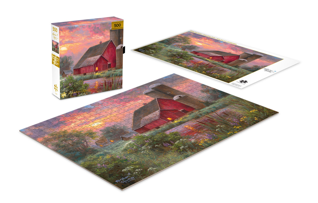 buffalo-games-gold-end-of-day-puzzle-500-teile-scheune-motiv image 3