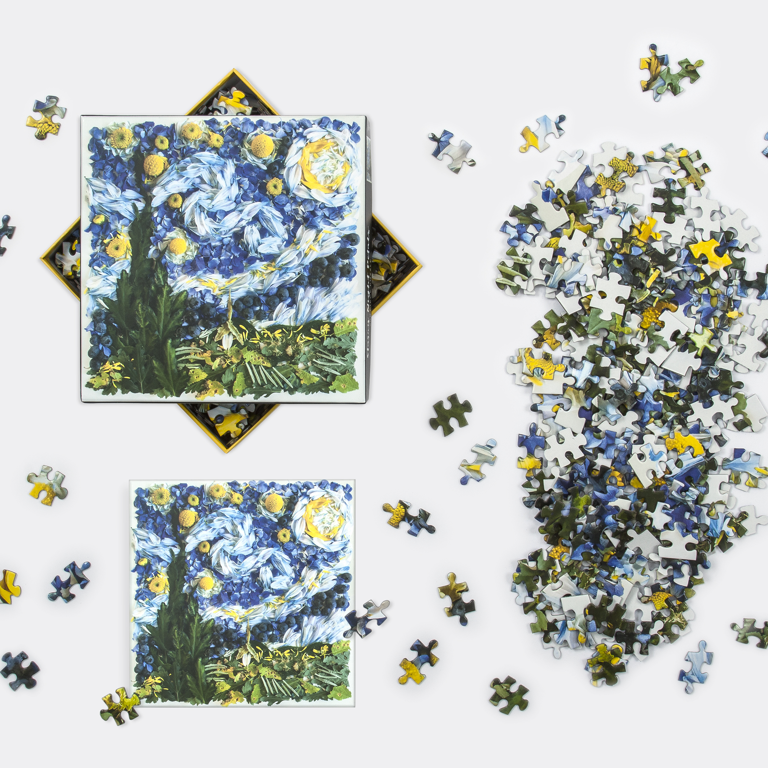 galison-starry-night-petals-500-teile-puzzle-van-gogh-blumen image 3