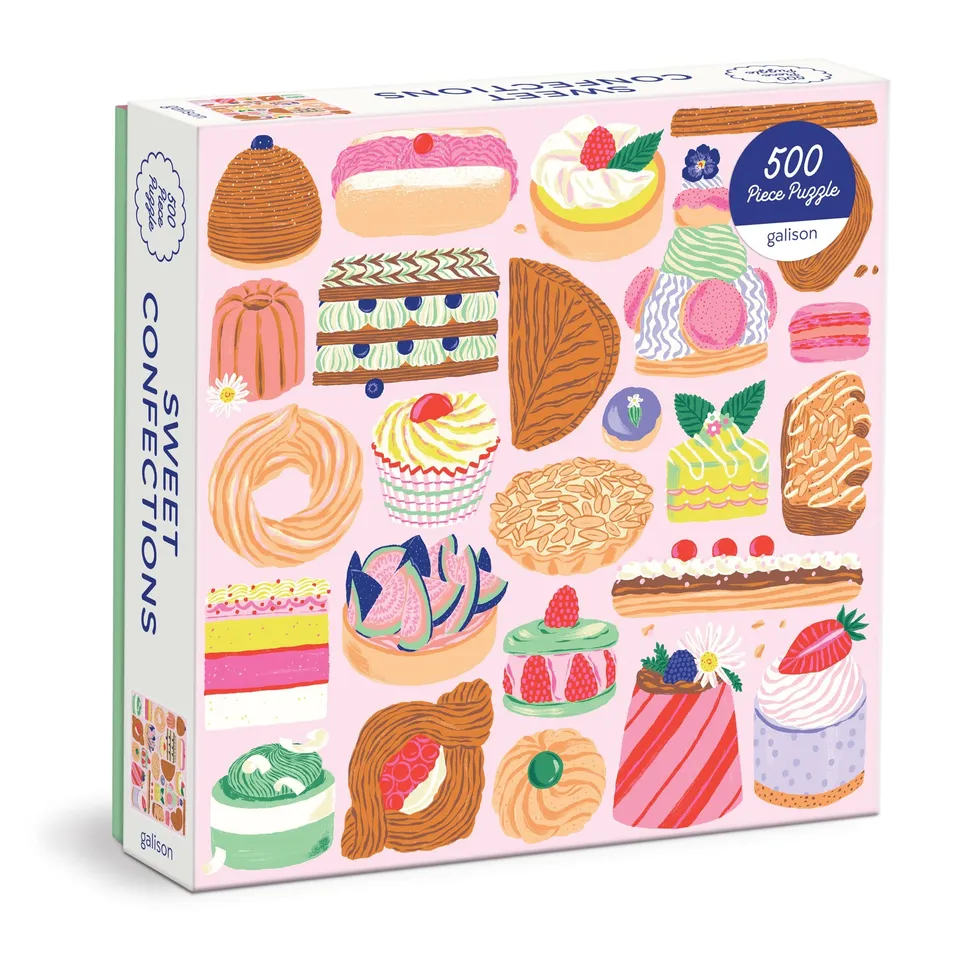 galison-sweet-confections-500-teile-puzzle-patisserie-20x20 image 1