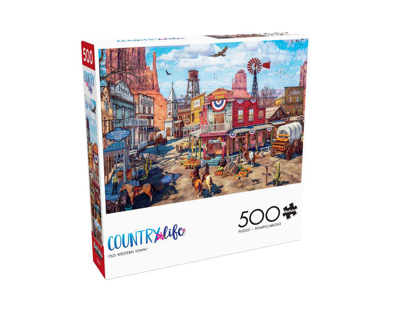 buffalo-games-jigsaw-puzzles-old-western-town-500-teile-puzzle image 3