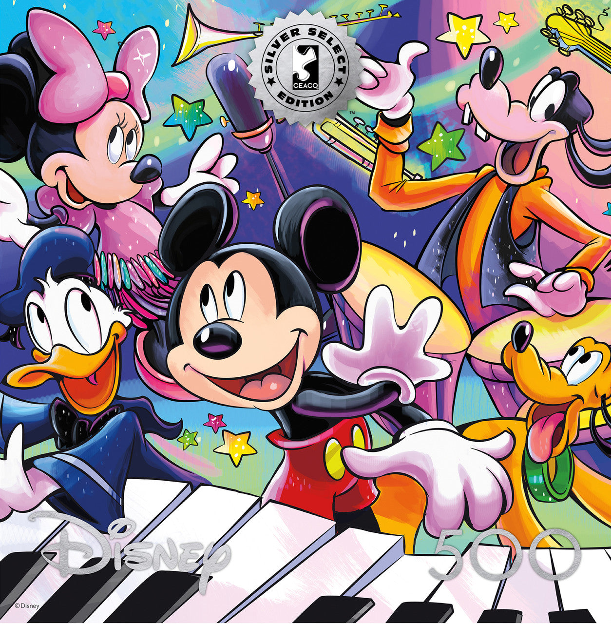 ceaco-disney-mickey-s-music-puzzle-500-teile-silver-select image 1