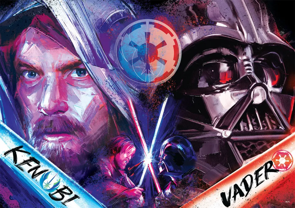 buffalo-games-star-wars-kenobi-vs-vader-500-teile-puzzle-film image 1