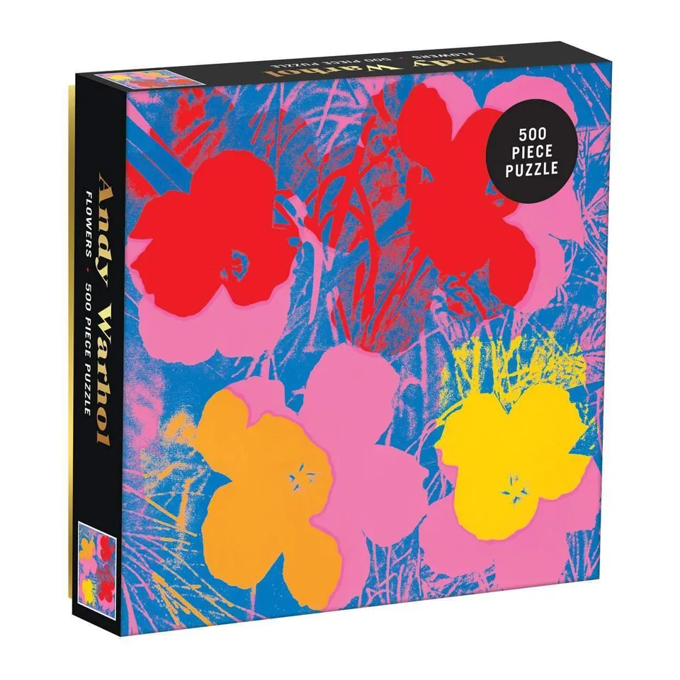 galison-andy-warhol-flowers-500-teile-puzzle-blumen image 1