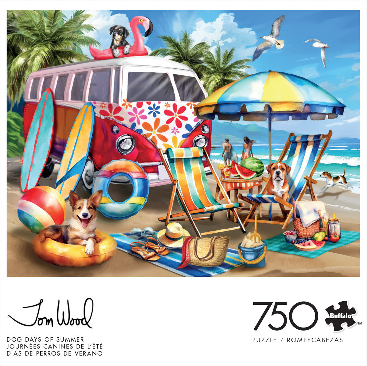 buffalo-games-dog-days-of-summer-750-teile-puzzle-hunde image 2